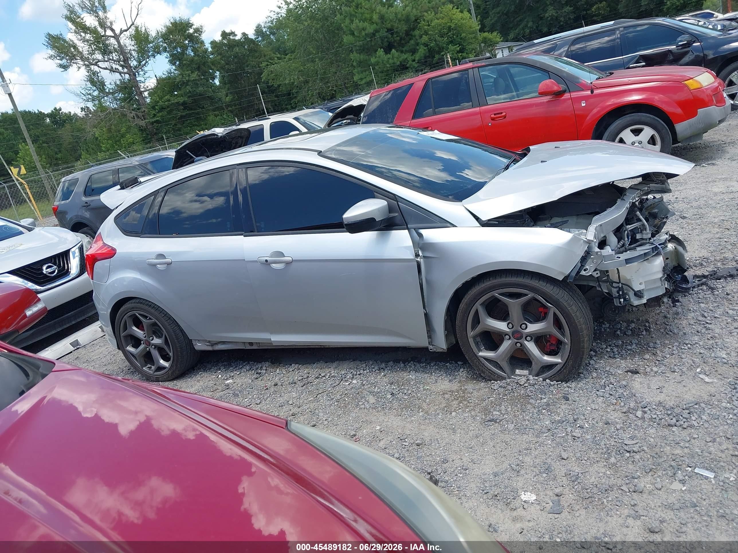 2014 Ford Focus St   Silver vin: 1FADP3L94EL320409