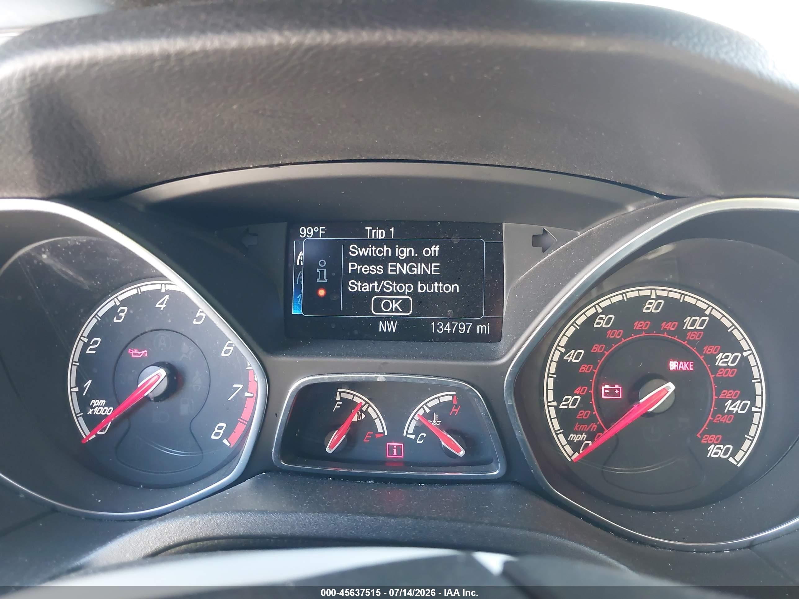 2014 Ford Focus St   Black vin: 1FADP3L94EL402625