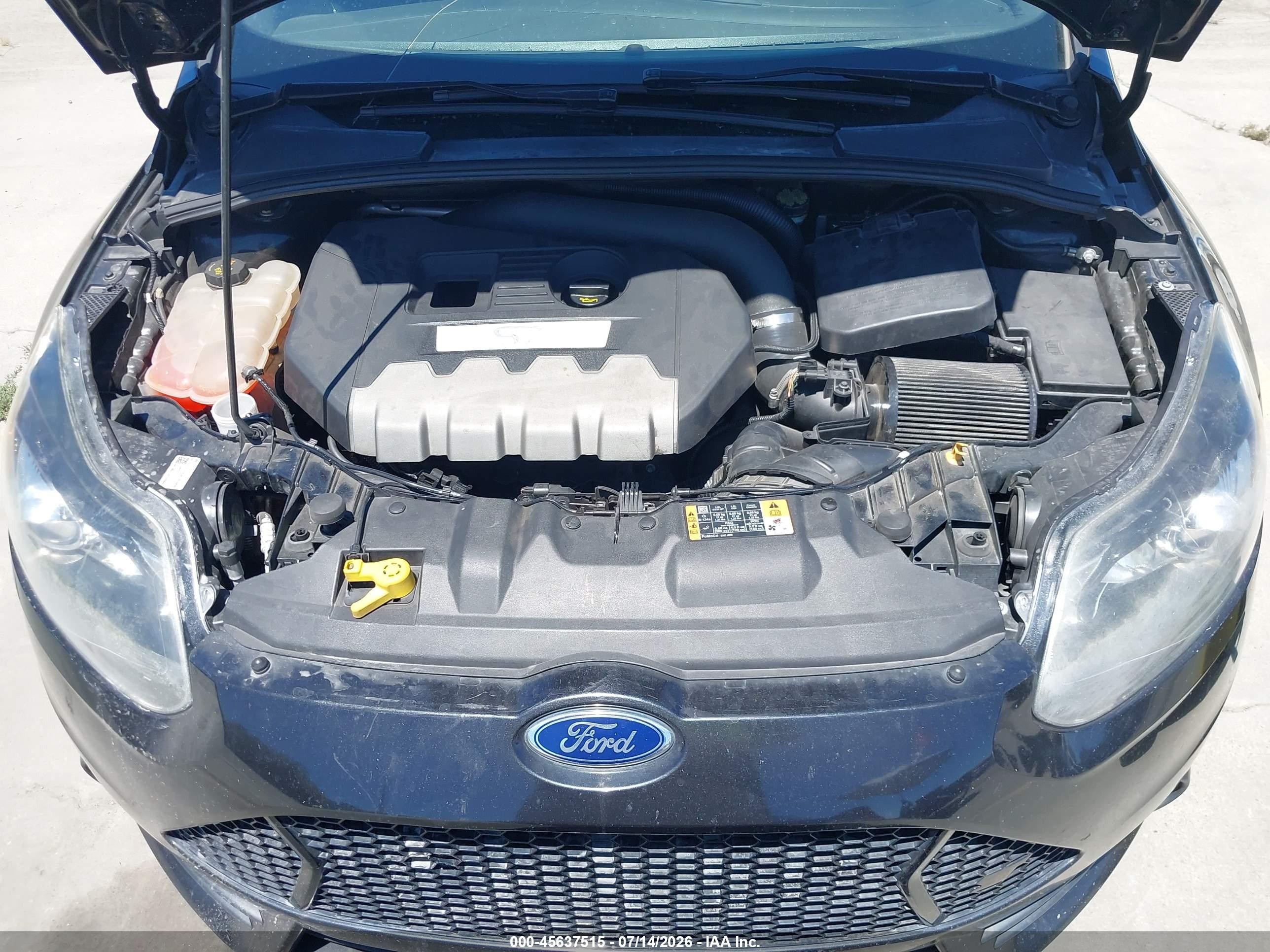 2014 Ford Focus St   Black vin: 1FADP3L94EL402625