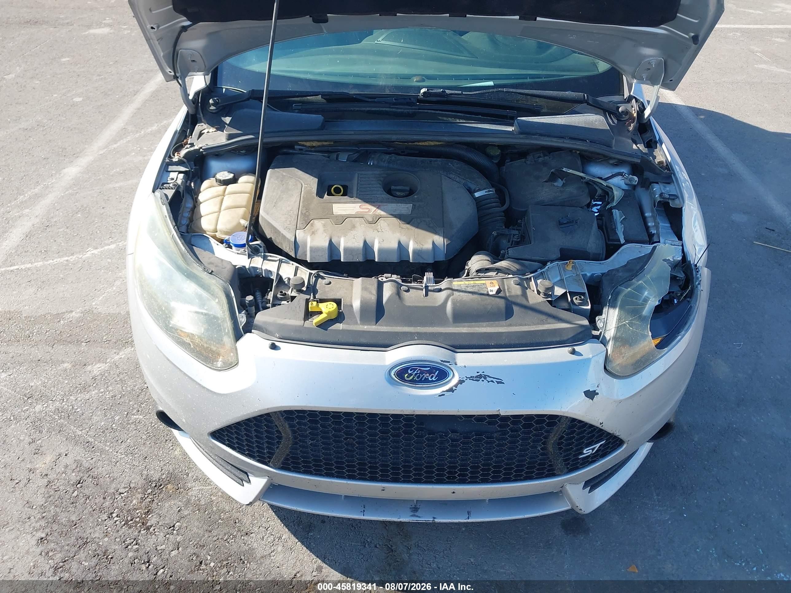 2013 Ford Focus St   Silver vin: 1FADP3L95DL313807