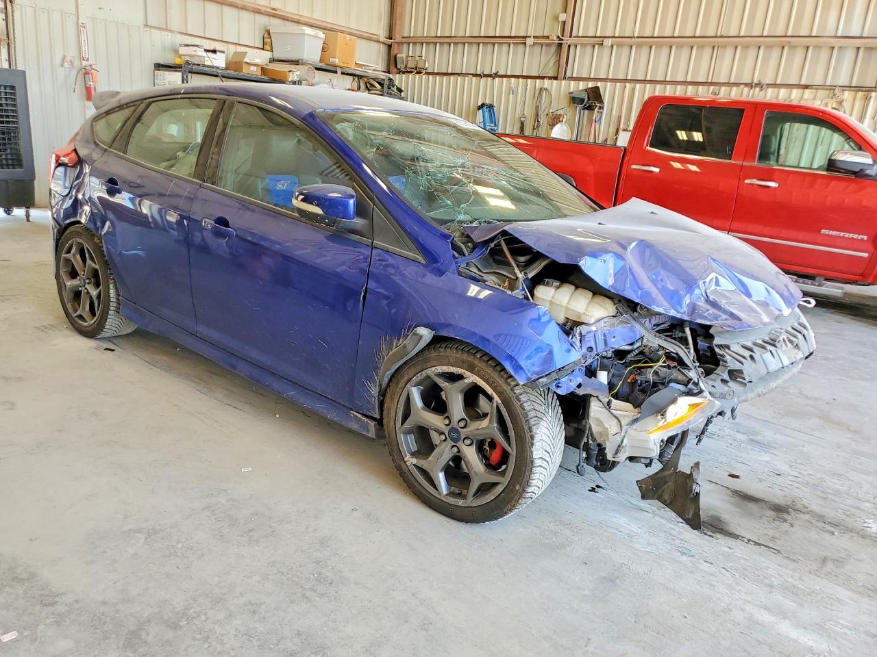 2014 Ford Focus St Blue vin: 1FADP3L95EL113401