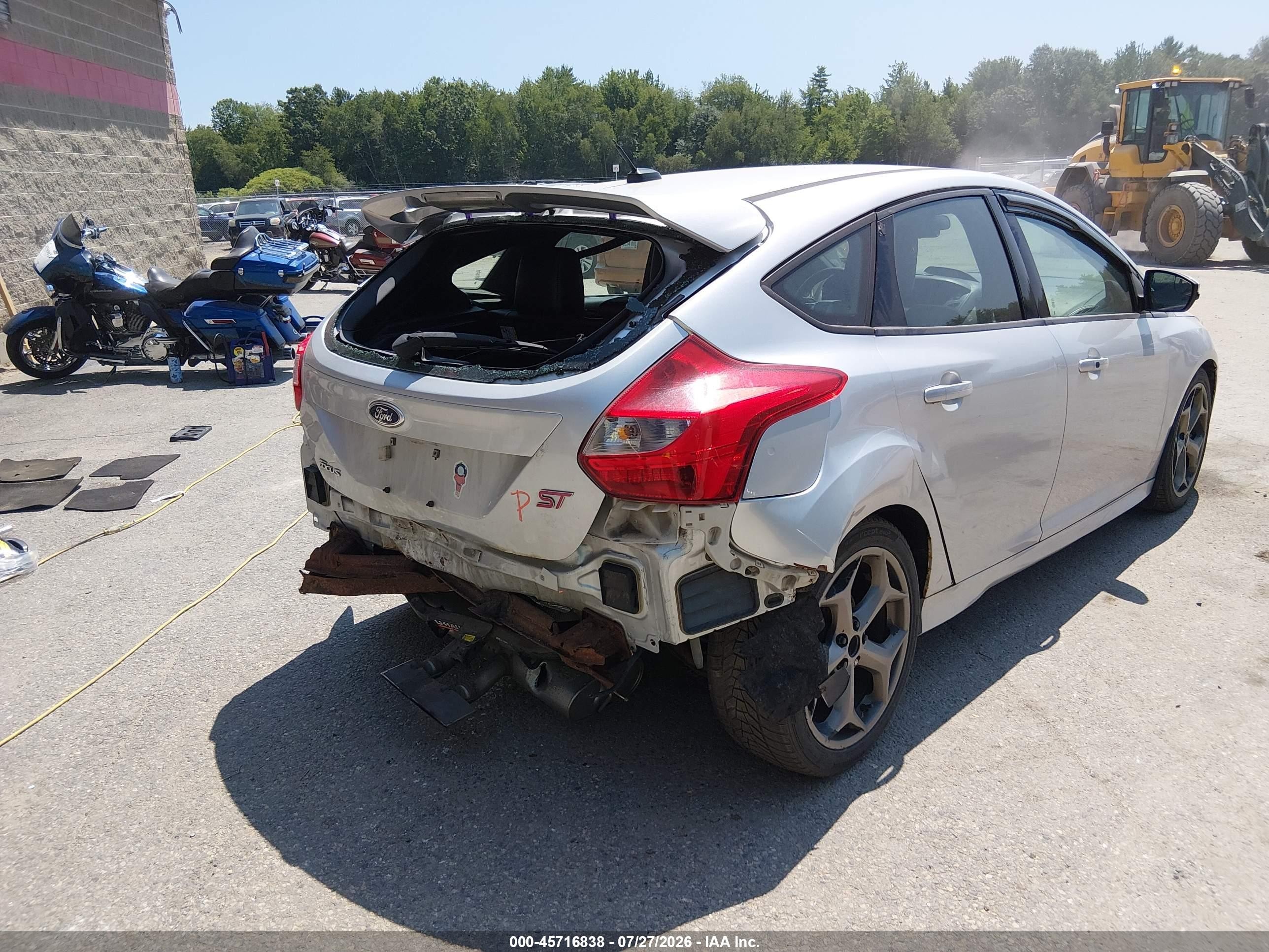 2014 Ford Focus St Silver vin: 1FADP3L95EL116816