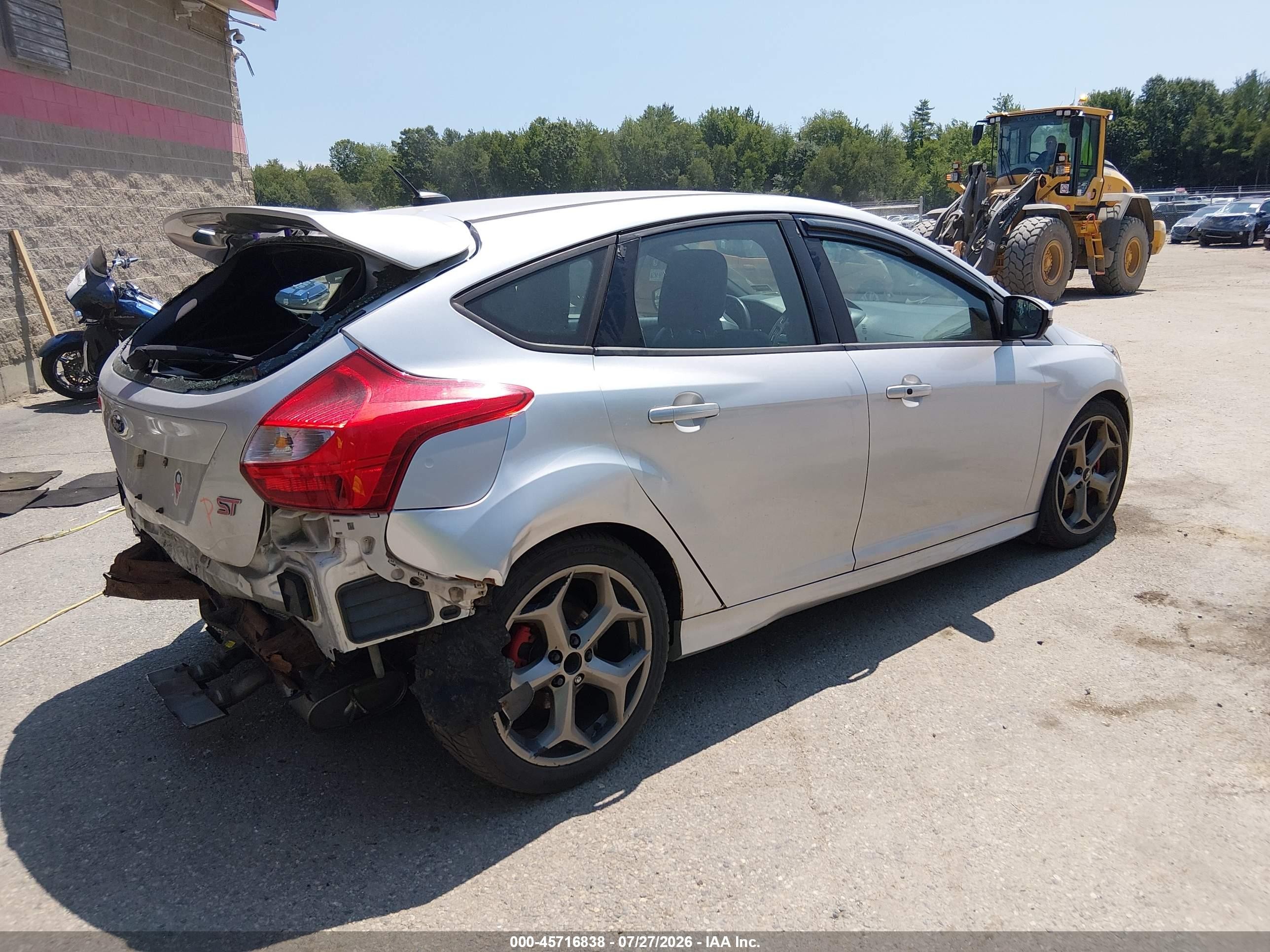 2014 Ford Focus St Silver vin: 1FADP3L95EL116816