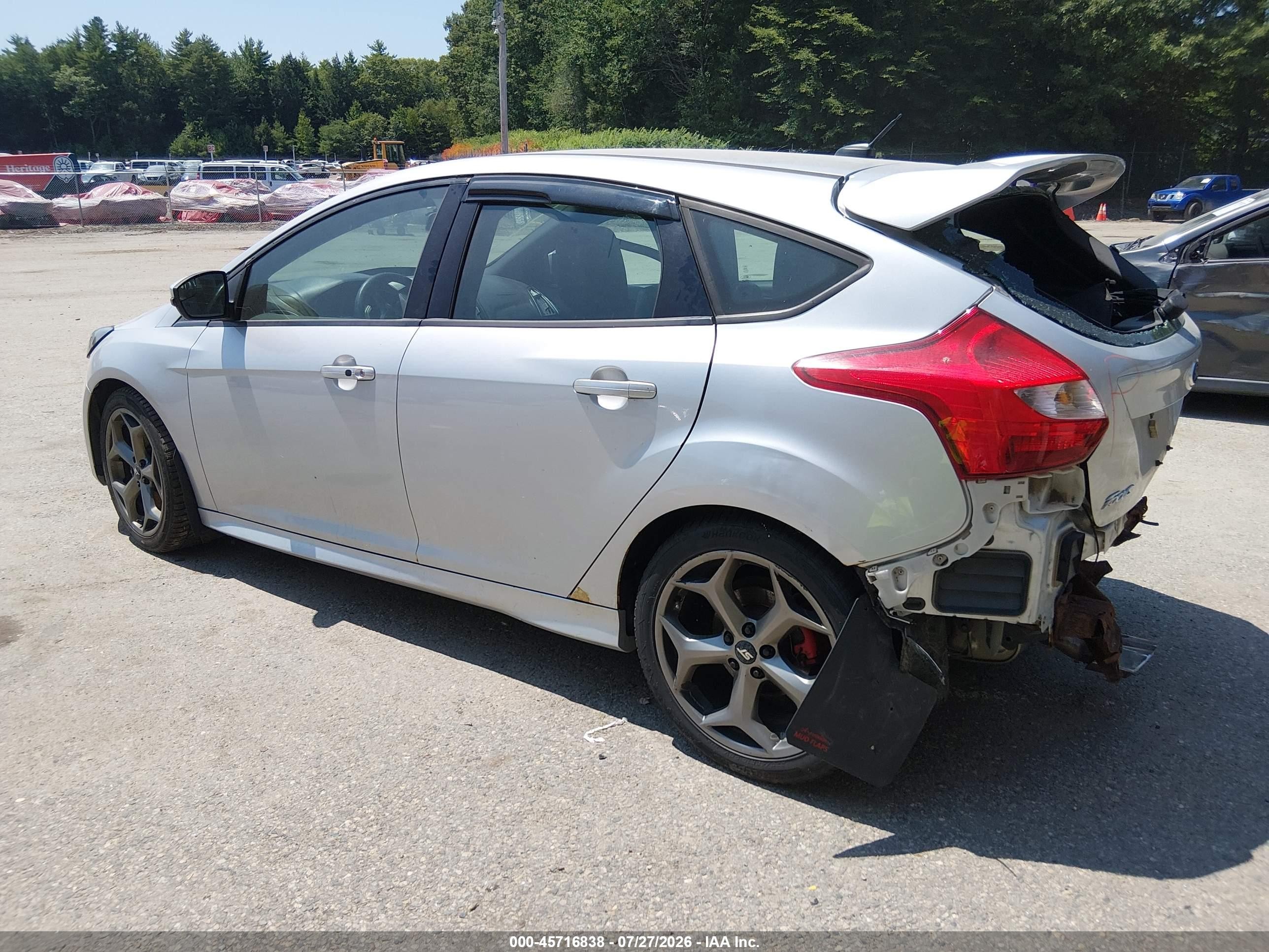 2014 Ford Focus St Silver vin: 1FADP3L95EL116816