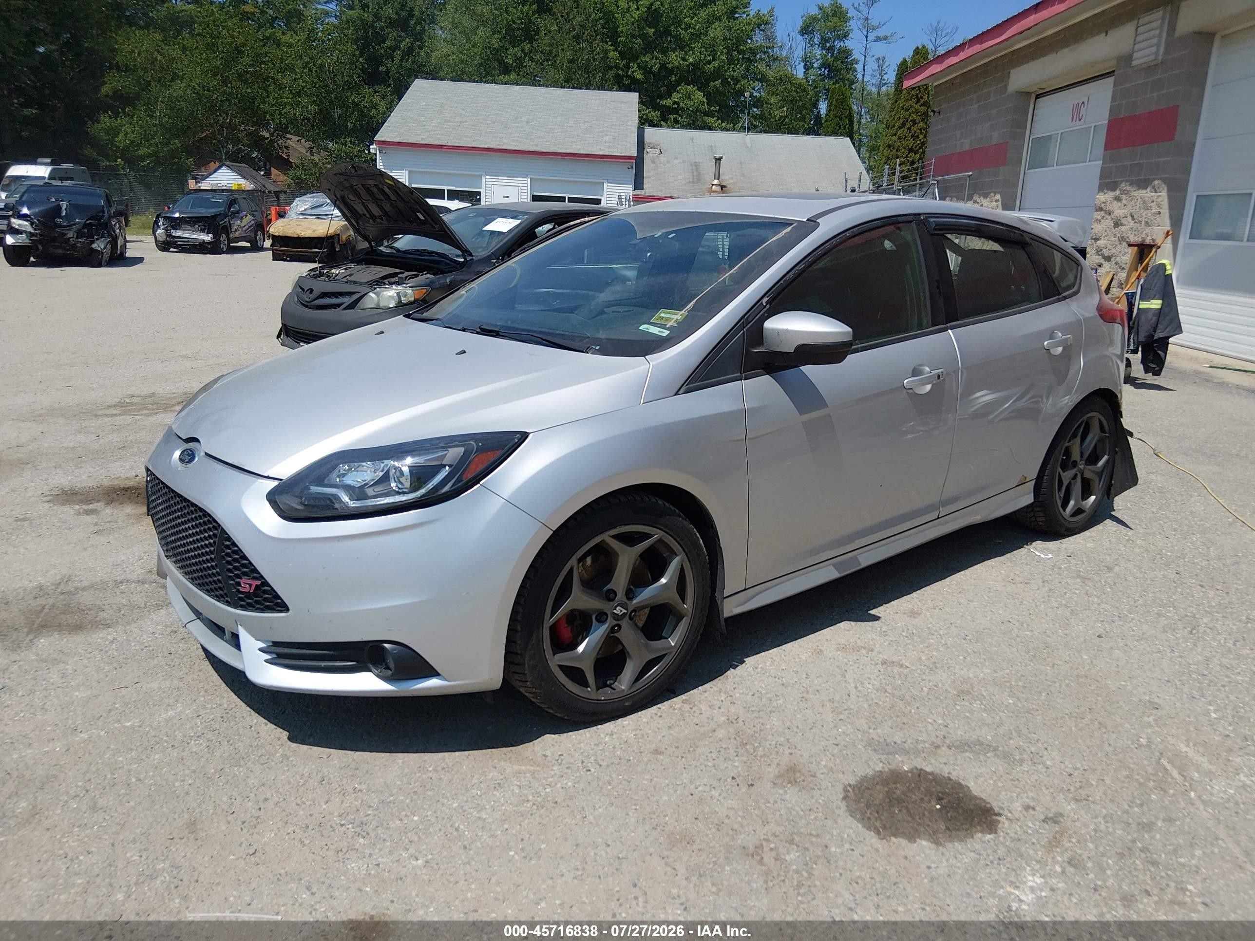 2014 Ford Focus St Silver vin: 1FADP3L95EL116816