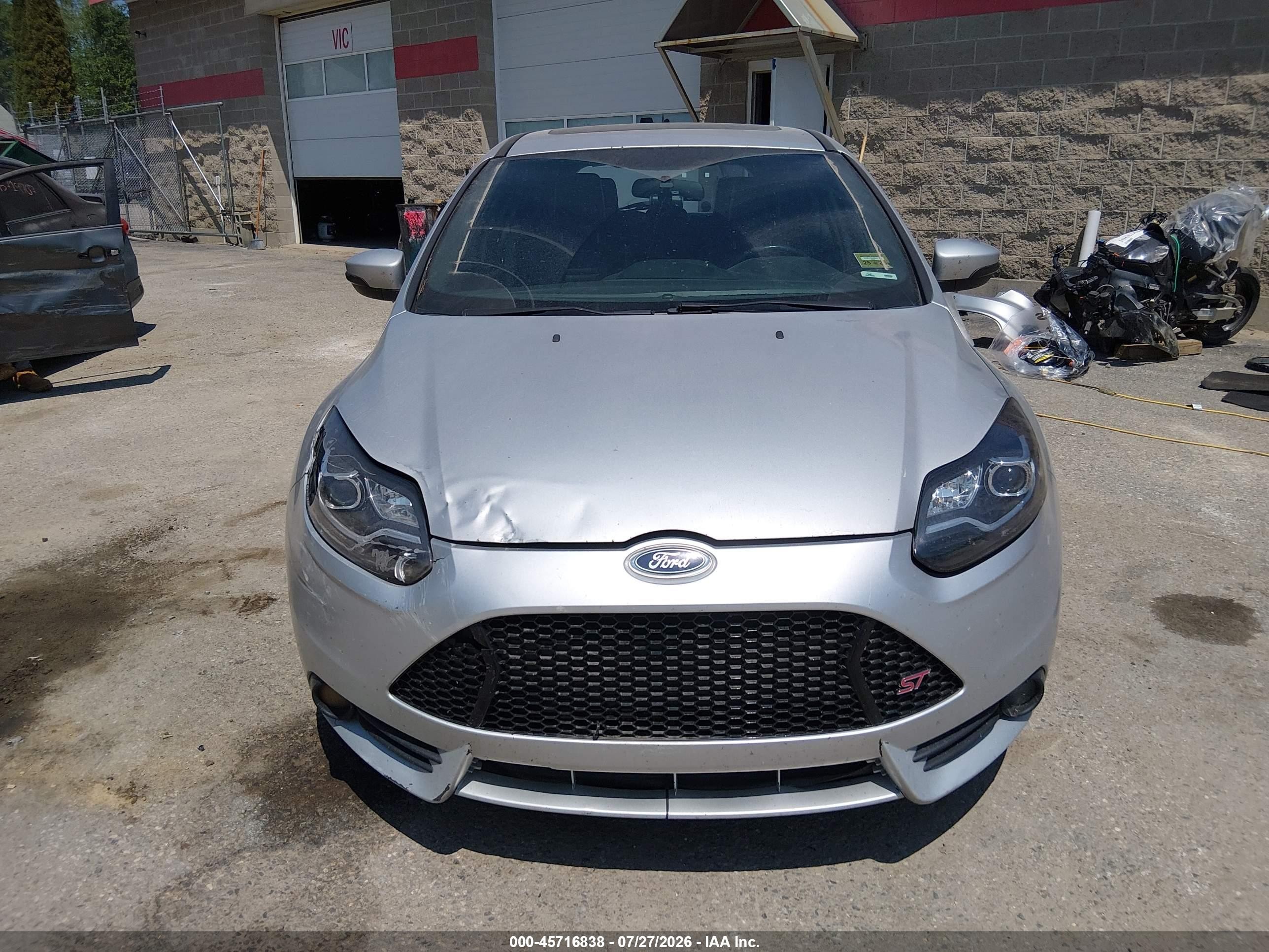 2014 Ford Focus St Silver vin: 1FADP3L95EL116816