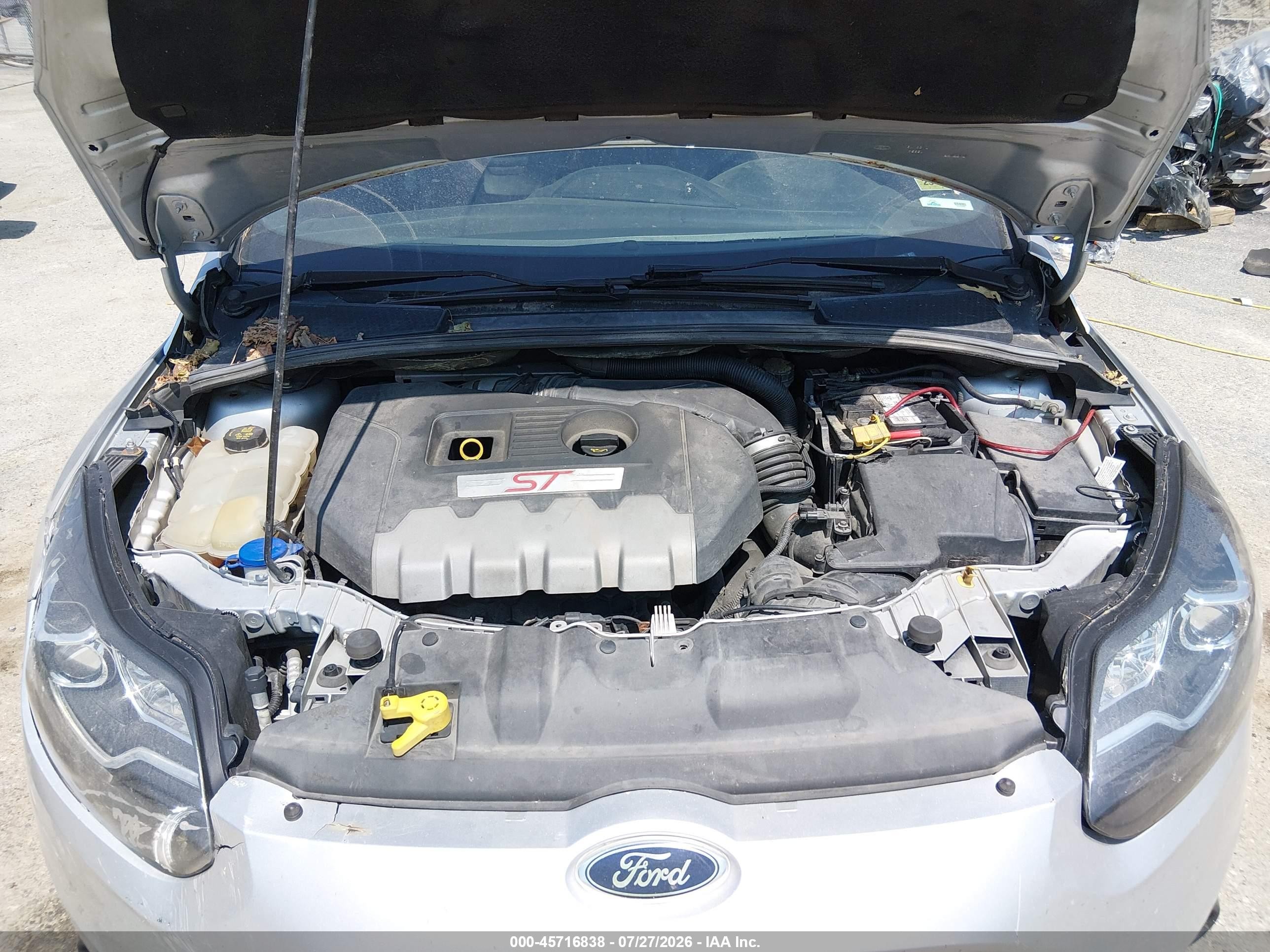 2014 Ford Focus St Silver vin: 1FADP3L95EL116816