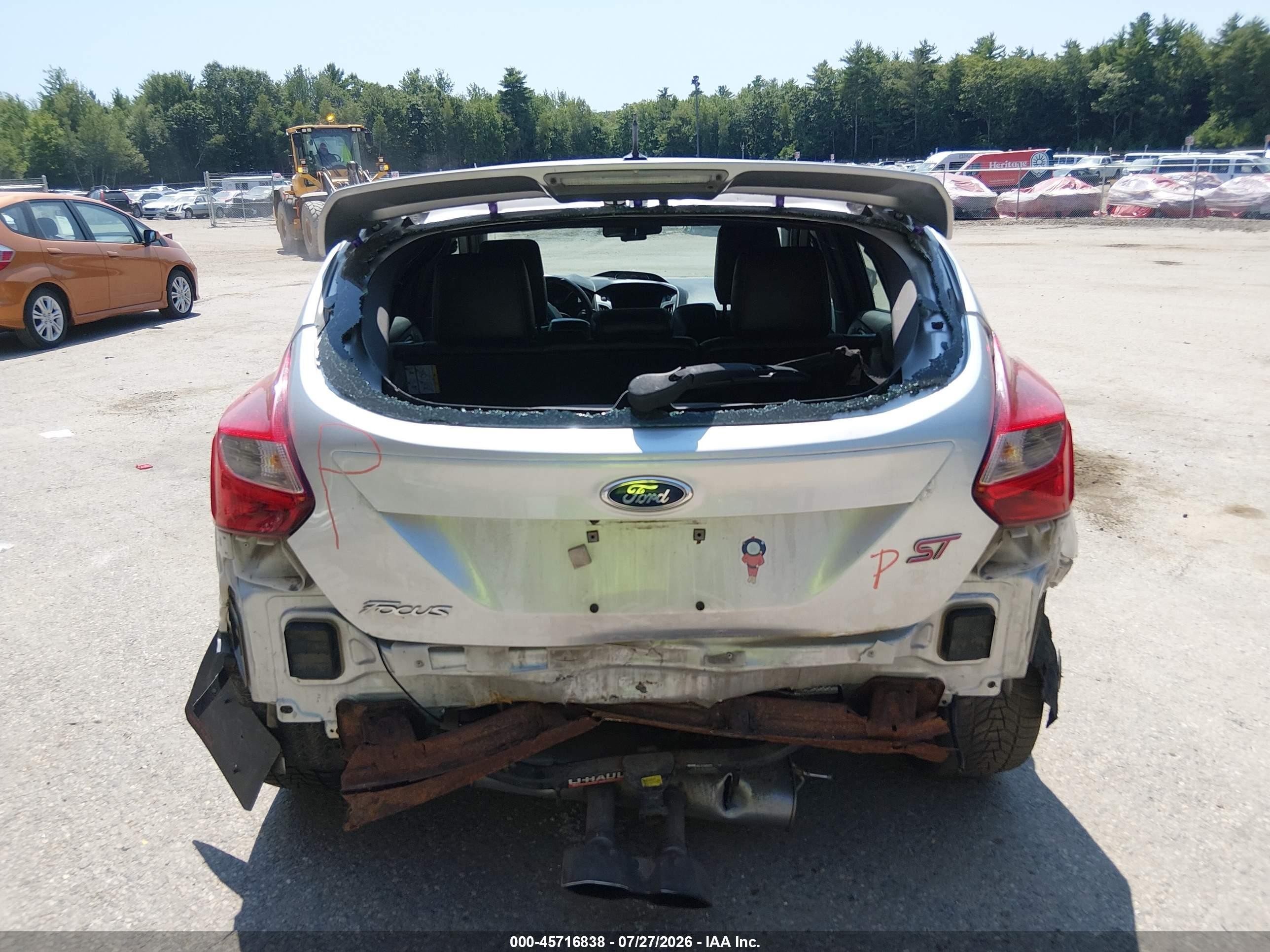 2014 Ford Focus St Silver vin: 1FADP3L95EL116816