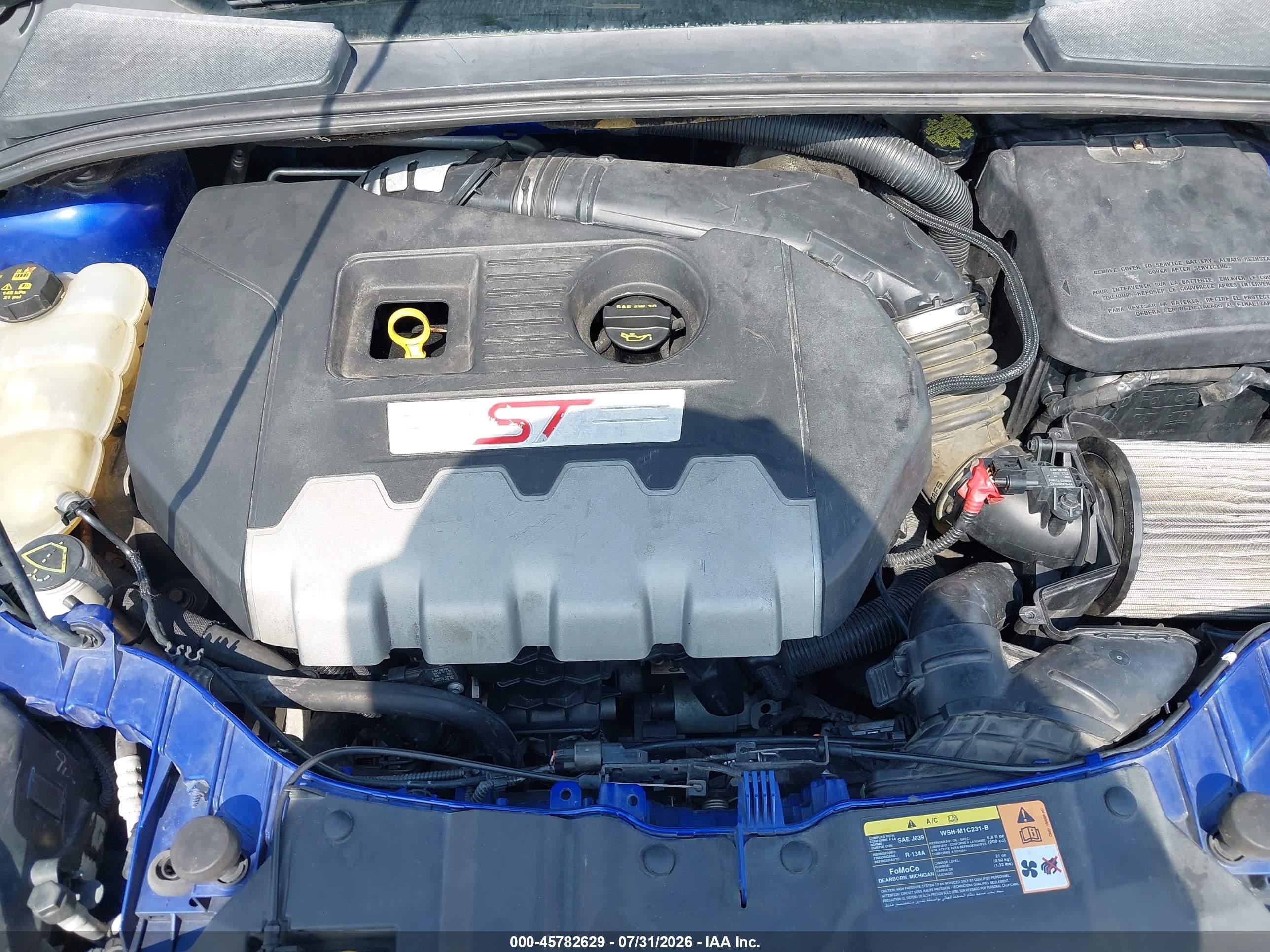 2014 Ford Focus St   Blue vin: 1FADP3L95EL164008