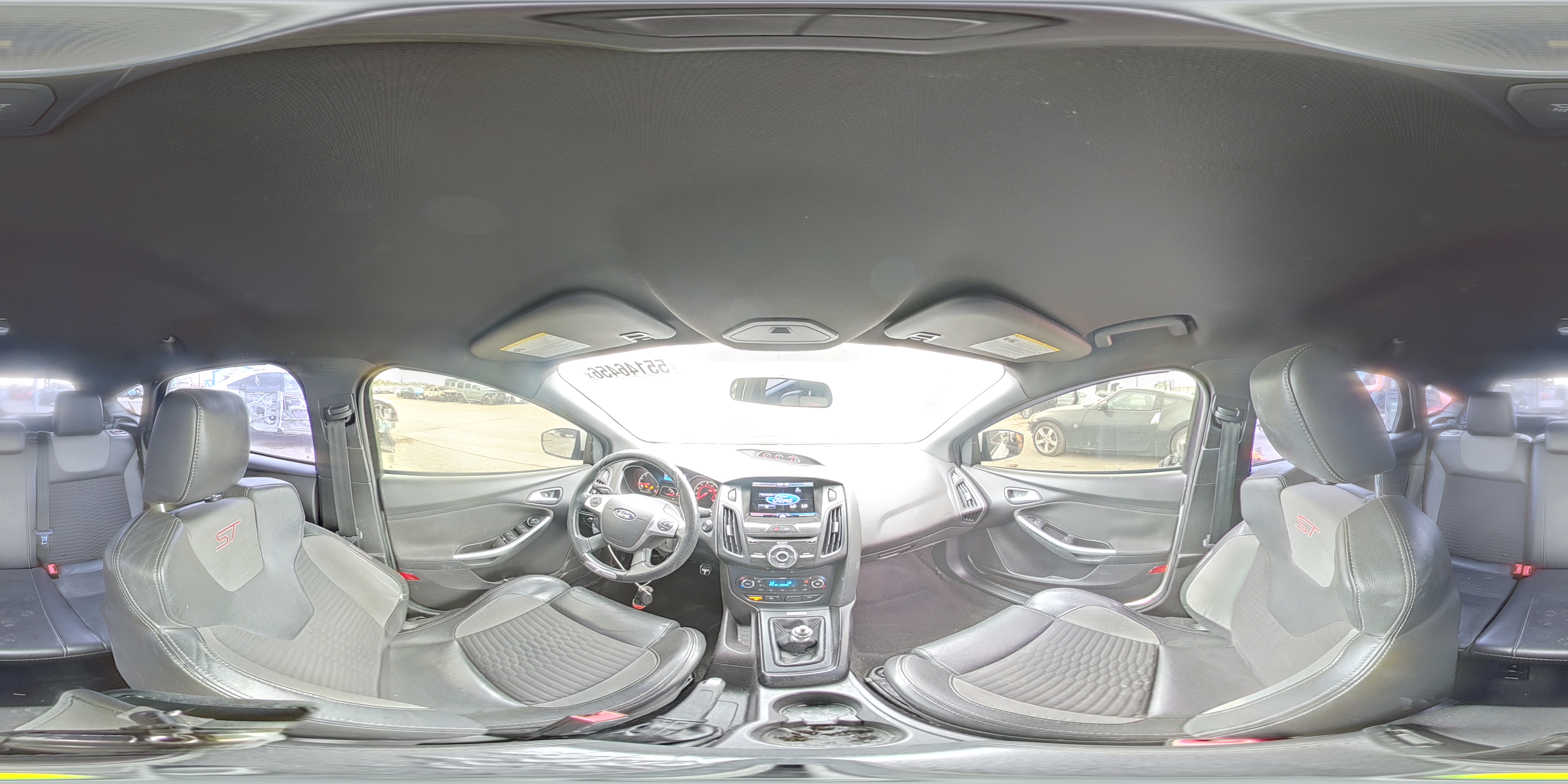 2014 Ford Focus St White vin: 1FADP3L95EL164106