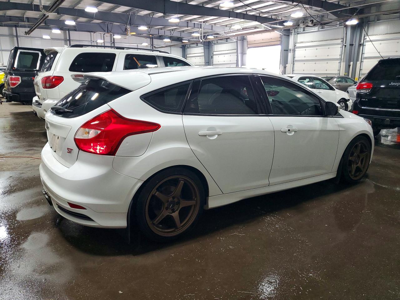 2014 Ford Focus St White vin: 1FADP3L95EL237295