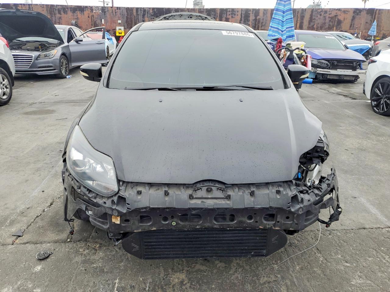 2014 Ford Focus St Черный vin: 1FADP3L95EL382269