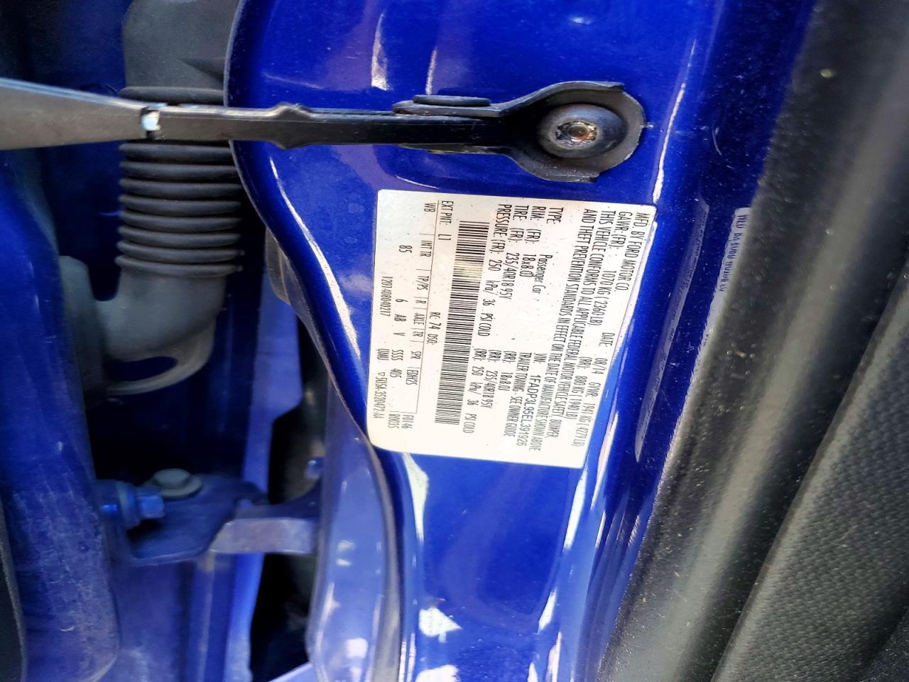2014 Ford Focus St Blue vin: 1FADP3L95EL391926