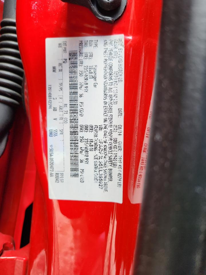 2014 Ford Focus St Red vin: 1FADP3L95EL395927