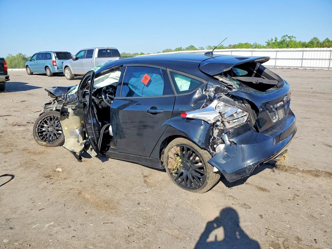 2013 Ford Focus St Black vin: 1FADP3L96DL208077