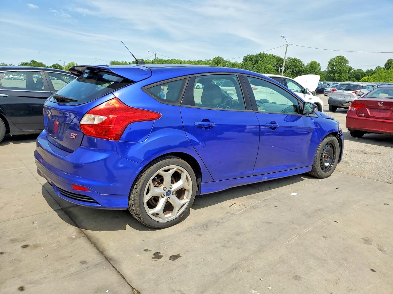 2014 Ford Focus St Blue vin: 1FADP3L96EL116615