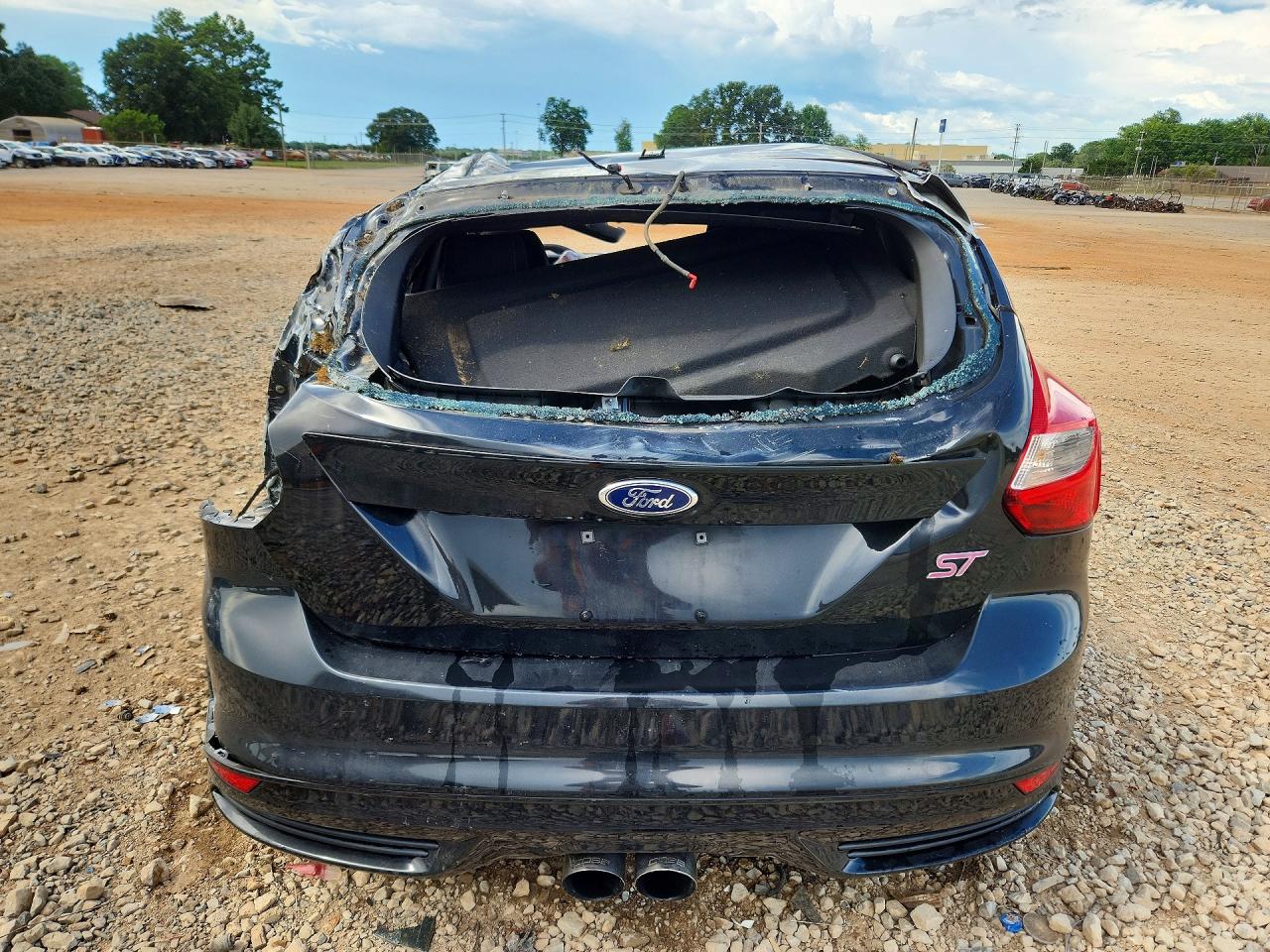 2014 Ford Focus St Черный vin: 1FADP3L96EL137867