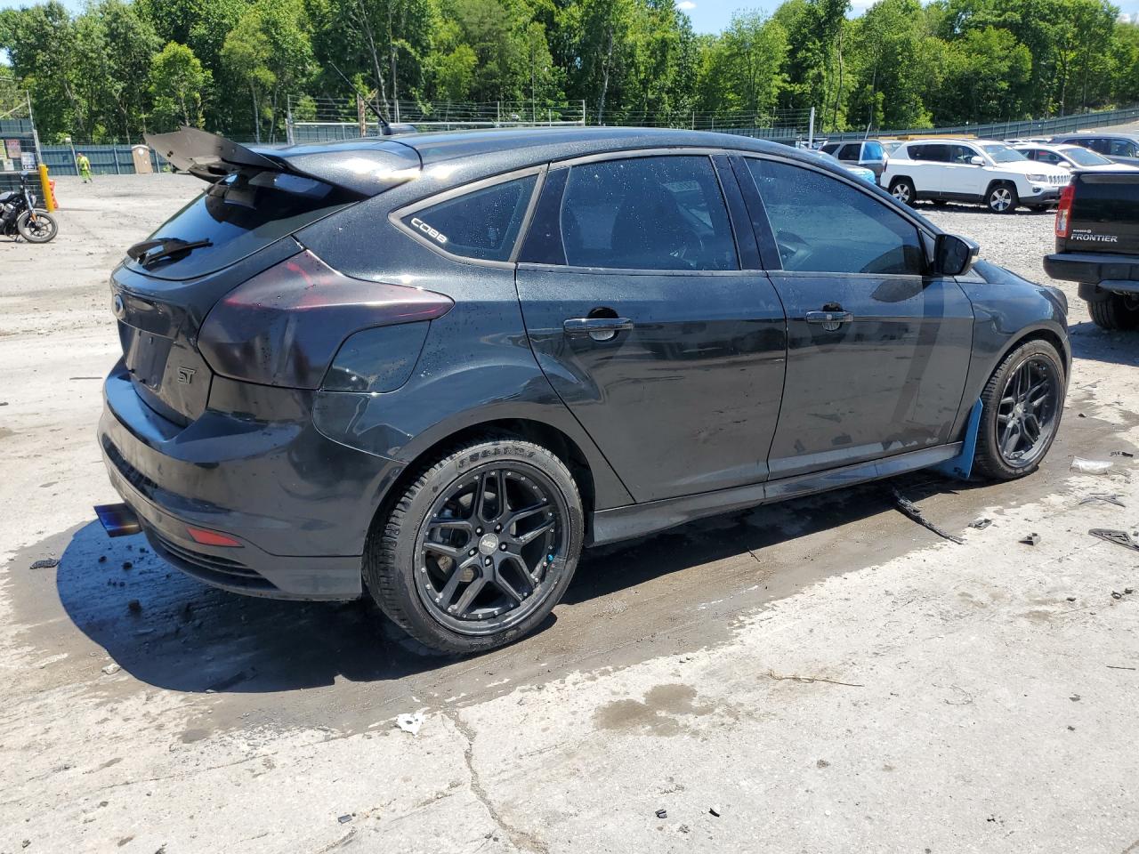 2014 Ford Focus St Black vin: 1FADP3L96EL204399 Damage: Right Rear Door, Heavy Scratch, 1 To 2 Inches
