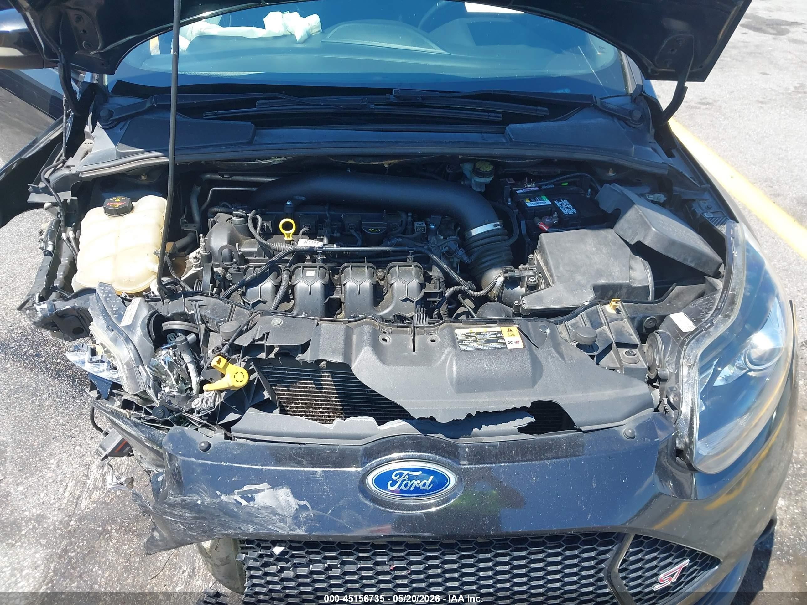 2014 Ford Focus St   Black vin: 1FADP3L96EL236706
