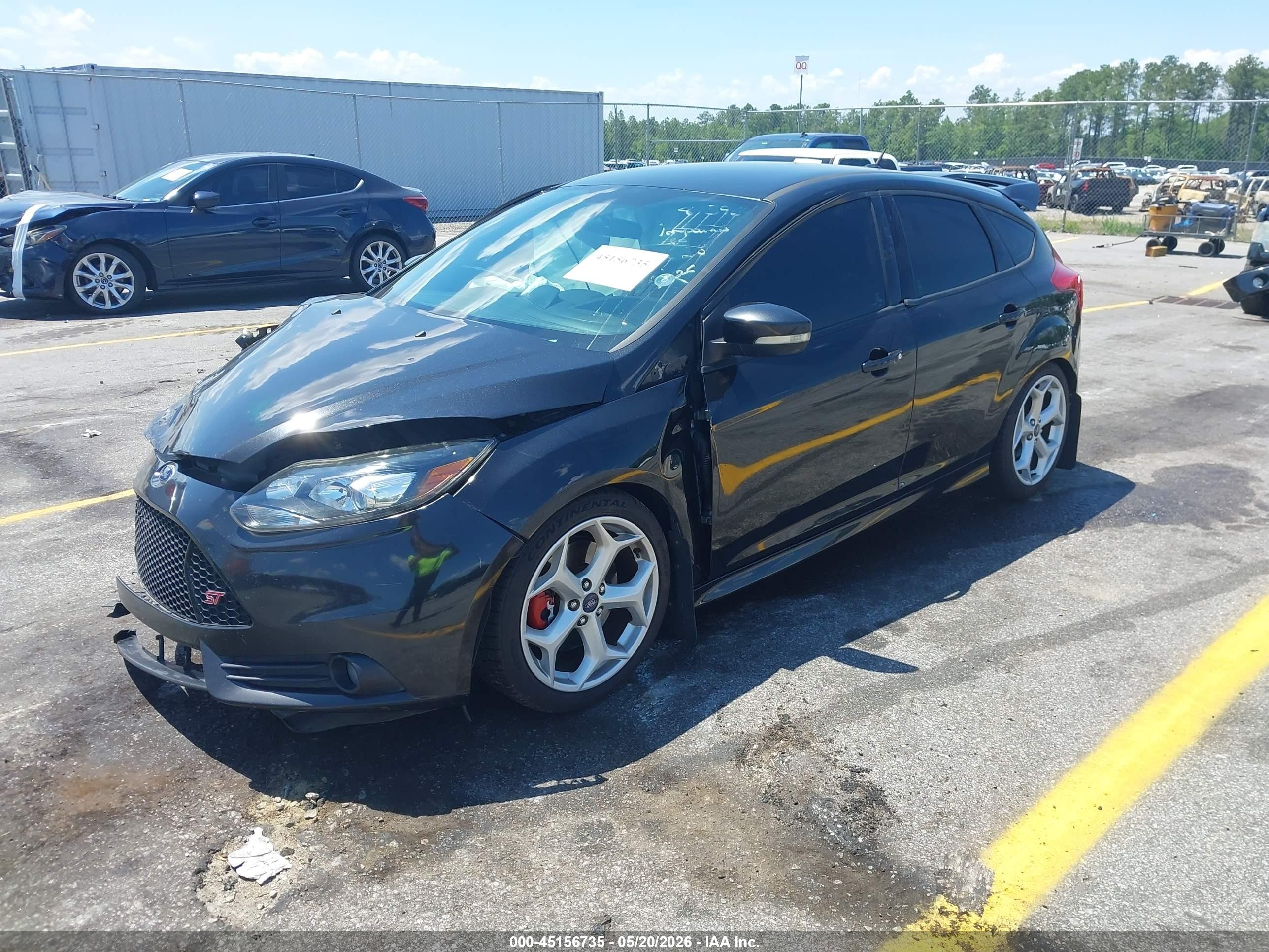 2014 Ford Focus St   Black vin: 1FADP3L96EL236706