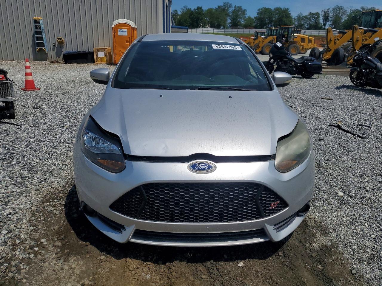 2014 Ford Focus St Серебряный vin: 1FADP3L96EL268328