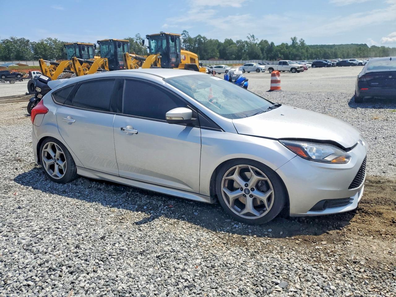 2014 Ford Focus St Серебряный vin: 1FADP3L96EL268328