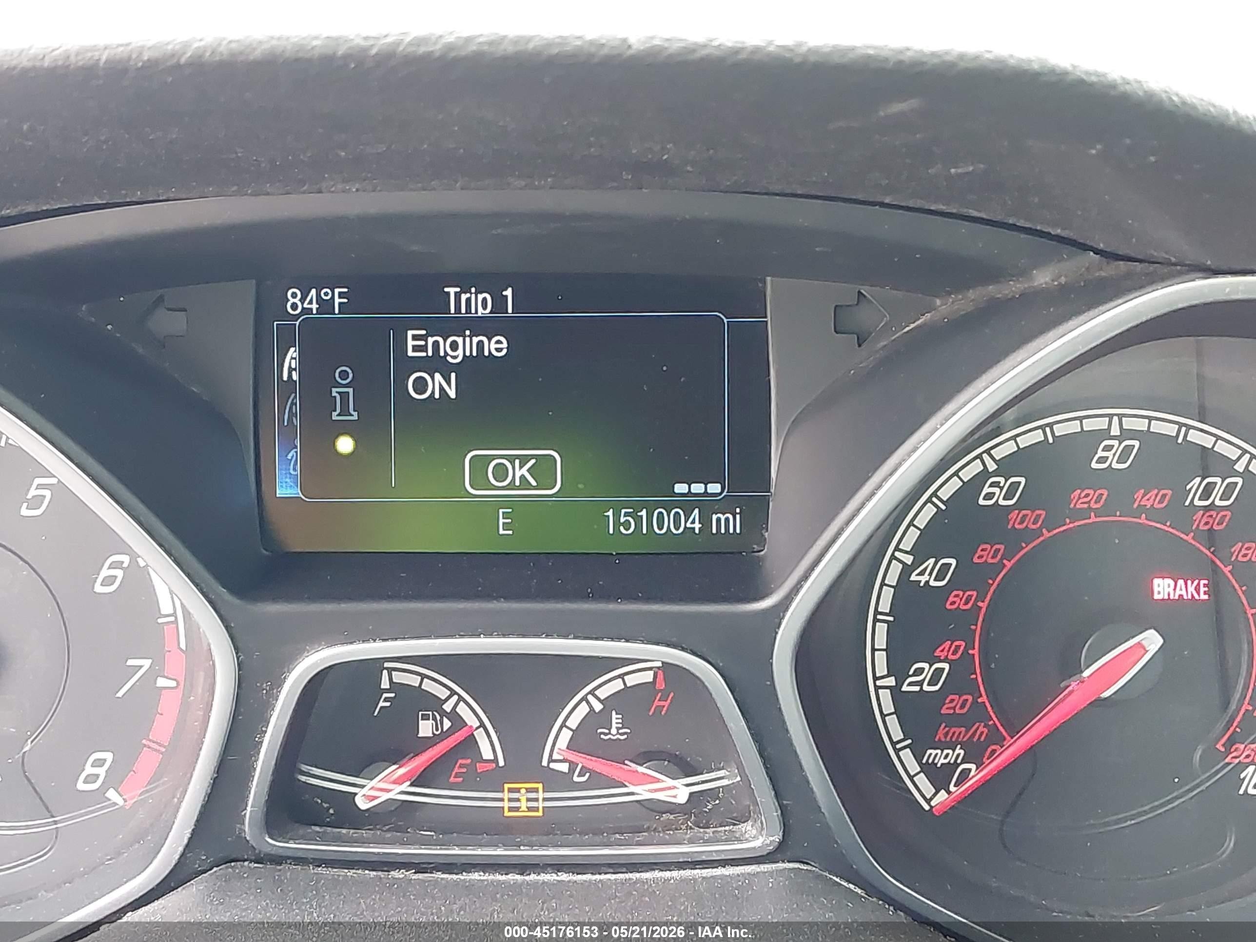 2014 Ford Focus St   White vin: 1FADP3L96EL311050