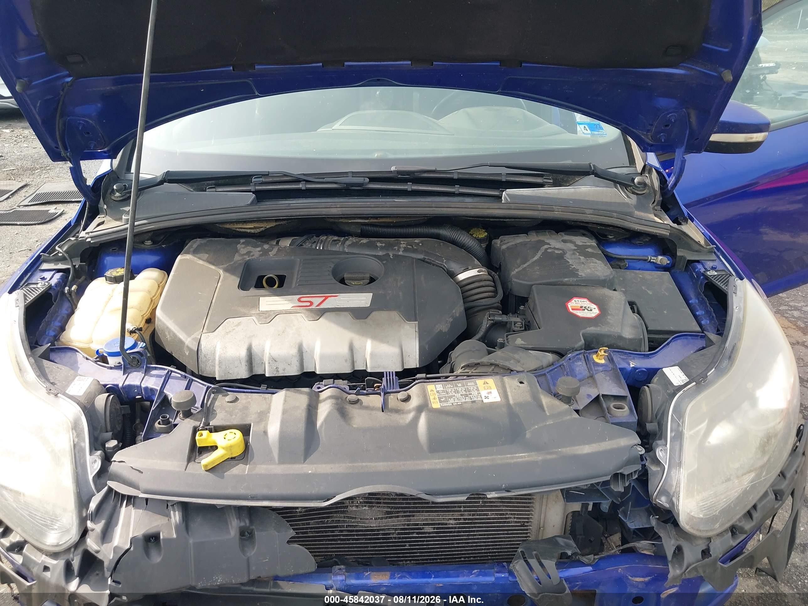 2014 Ford Focus St   Blue vin: 1FADP3L96EL338507