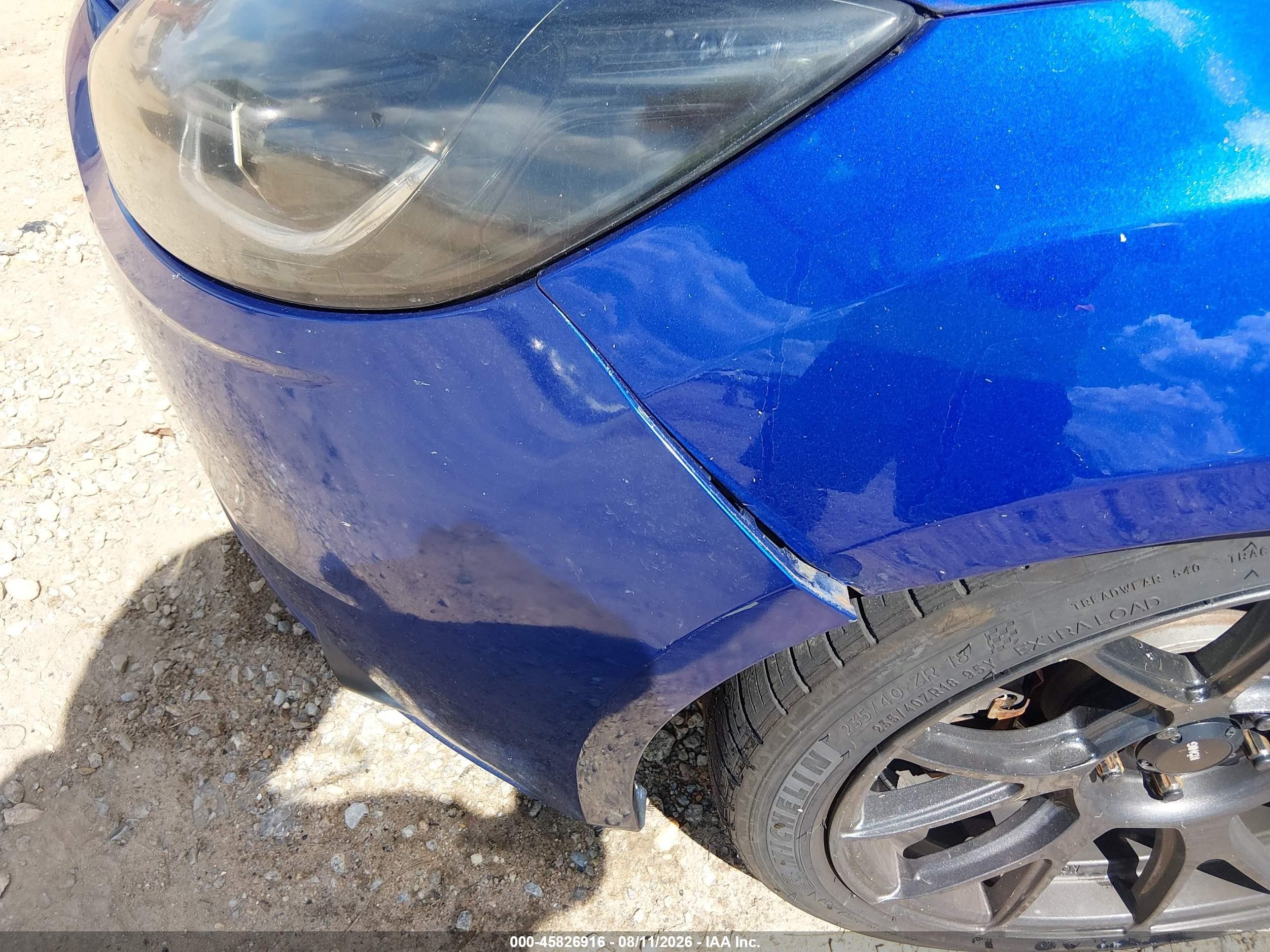 2014 Ford Focus St   Blue vin: 1FADP3L96EL427204