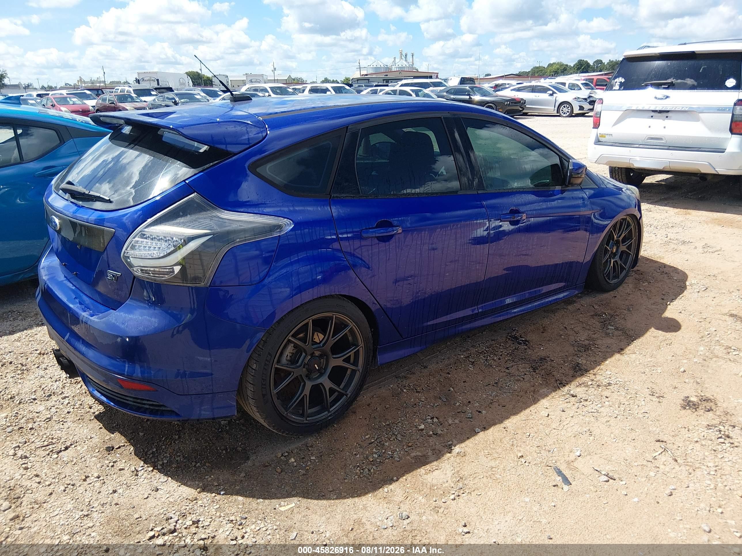 2014 Ford Focus St   Blue vin: 1FADP3L96EL427204