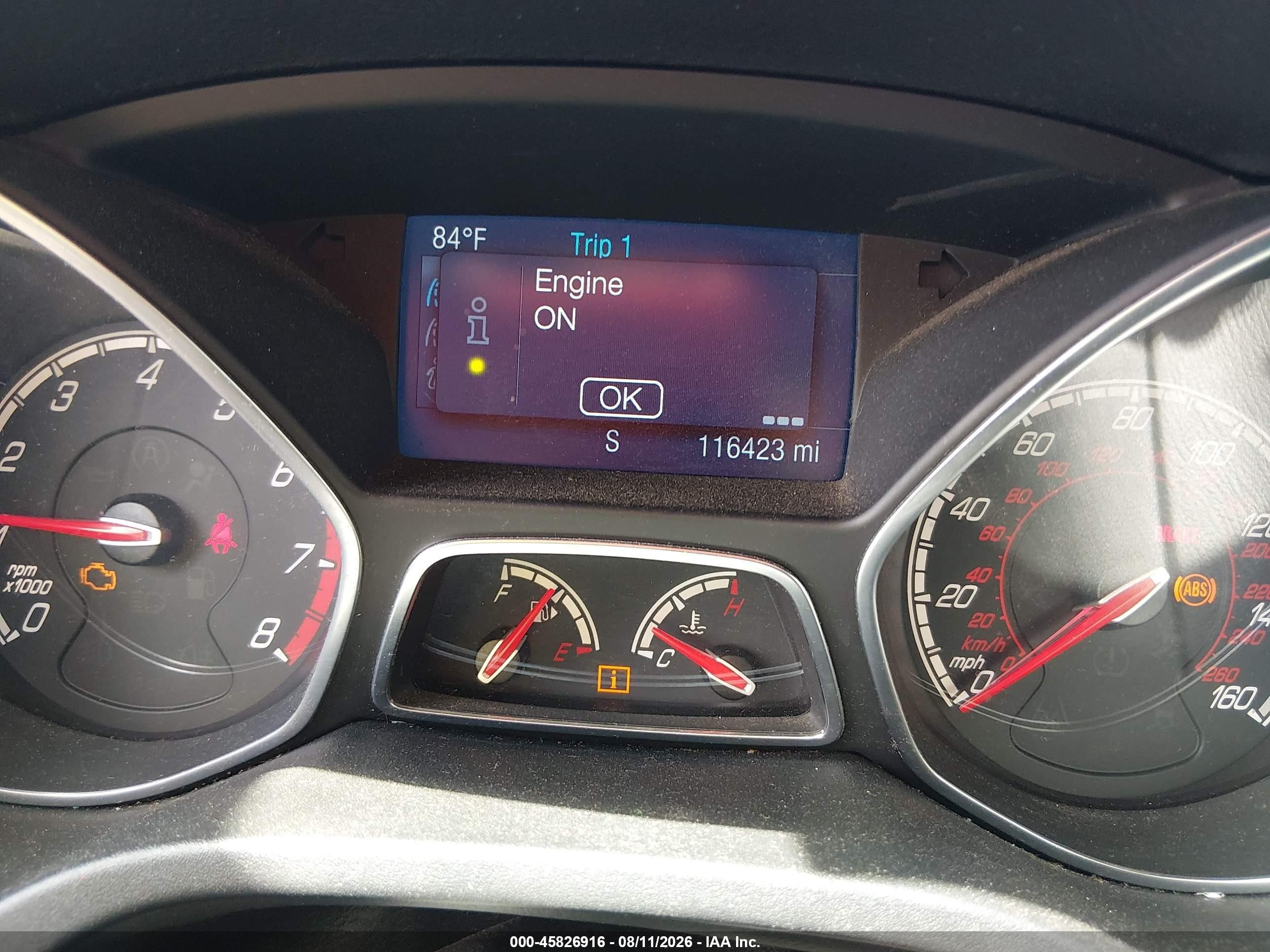 2014 Ford Focus St   Blue vin: 1FADP3L96EL427204
