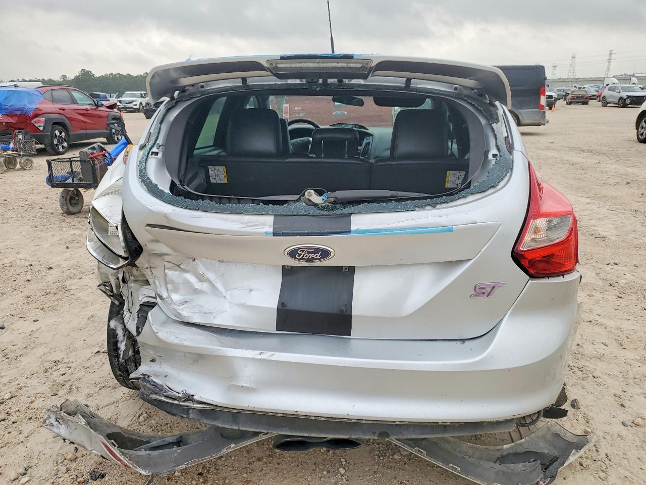 2014 Ford Focus St Silver vin: 1FADP3L96EL430166