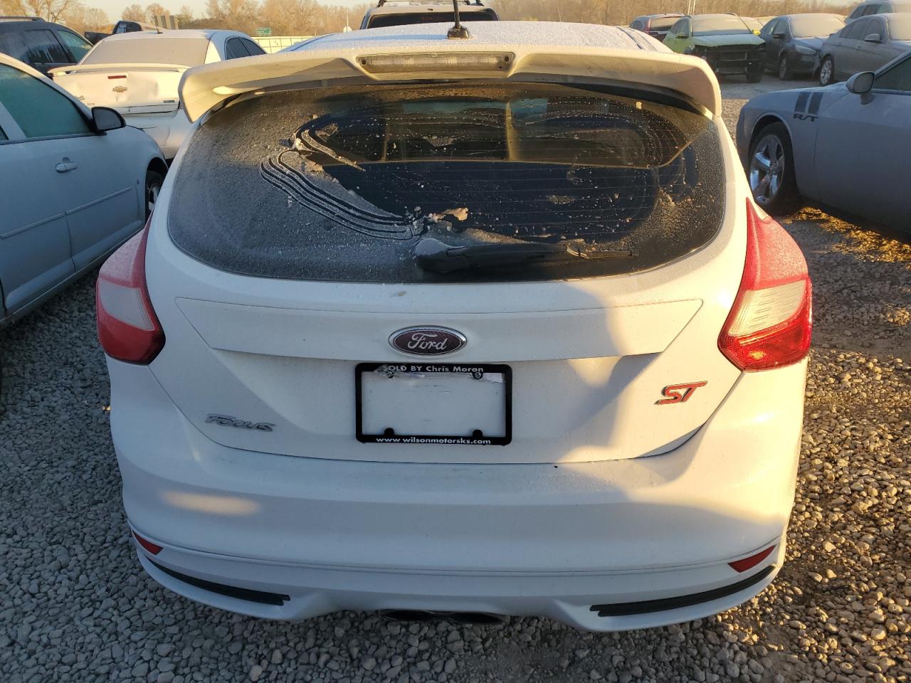 2014 Ford Focus St White vin: 1FADP3L96EL463149