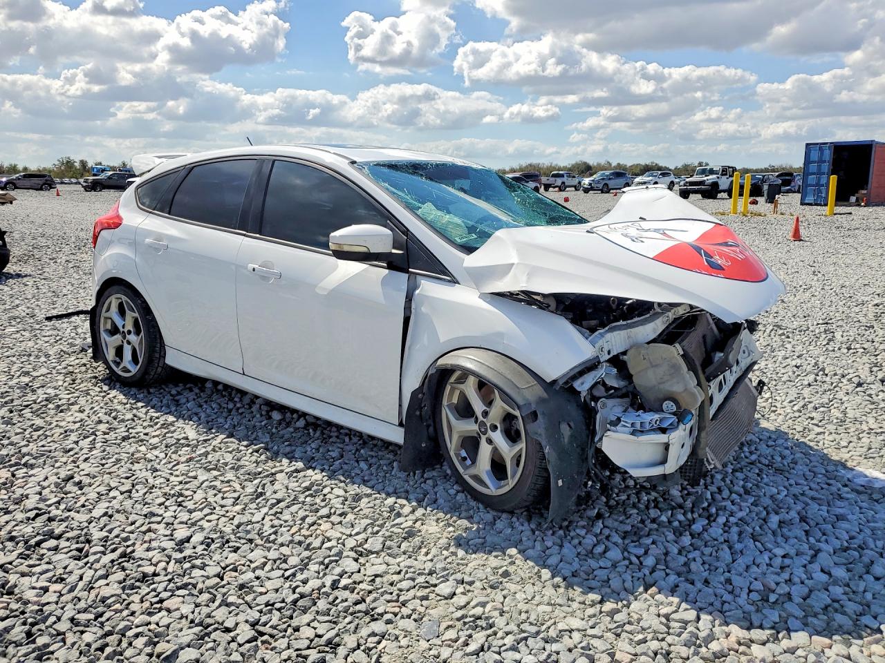 2013 Ford Focus St White vin: 1FADP3L97DL181553