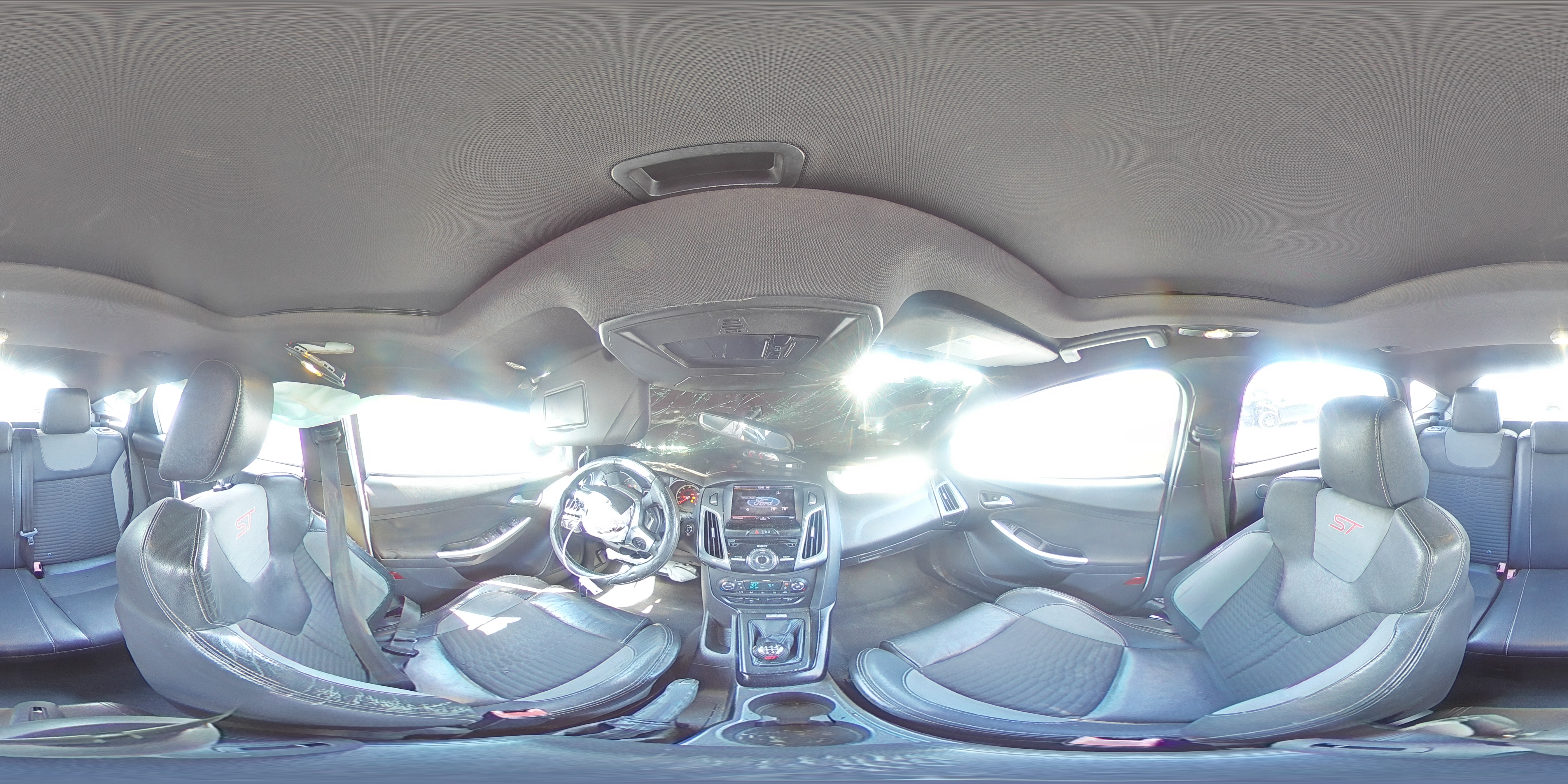 2013 Ford Focus St White vin: 1FADP3L97DL181553