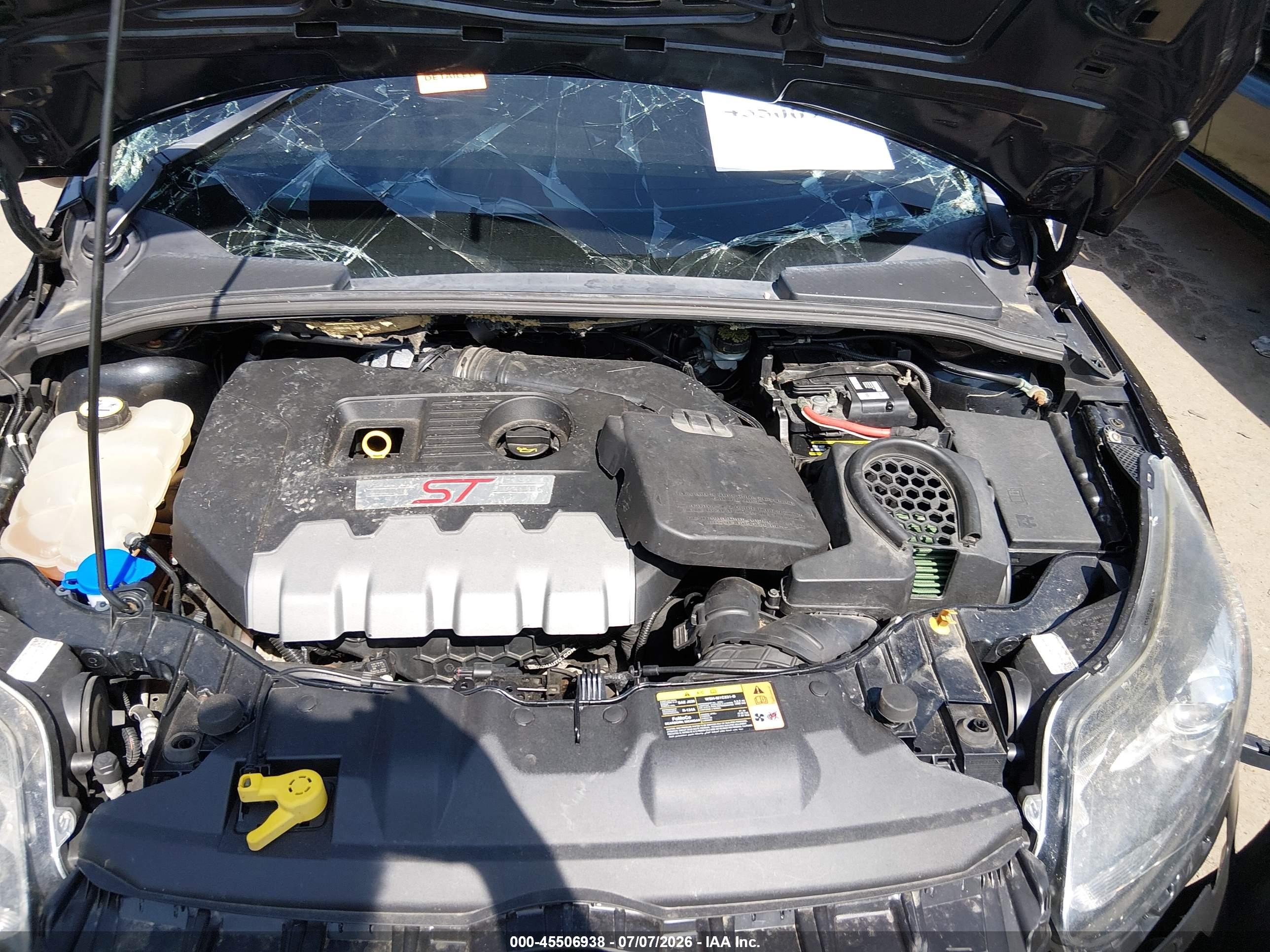 2013 Ford Focus St   Black vin: 1FADP3L97DL239791