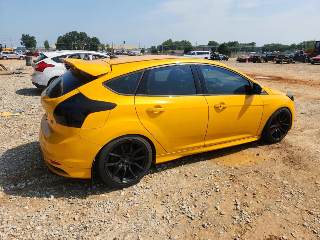 2014 Ford Focus St Yellow vin: 1FADP3L97EL121533