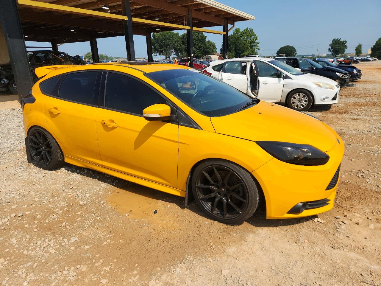 2014 Ford Focus St Yellow vin: 1FADP3L97EL121533