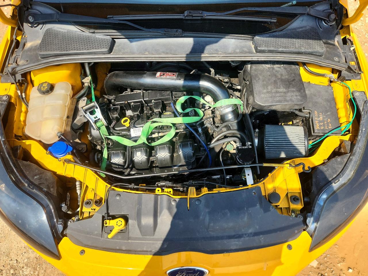 2014 Ford Focus St Yellow vin: 1FADP3L97EL121533