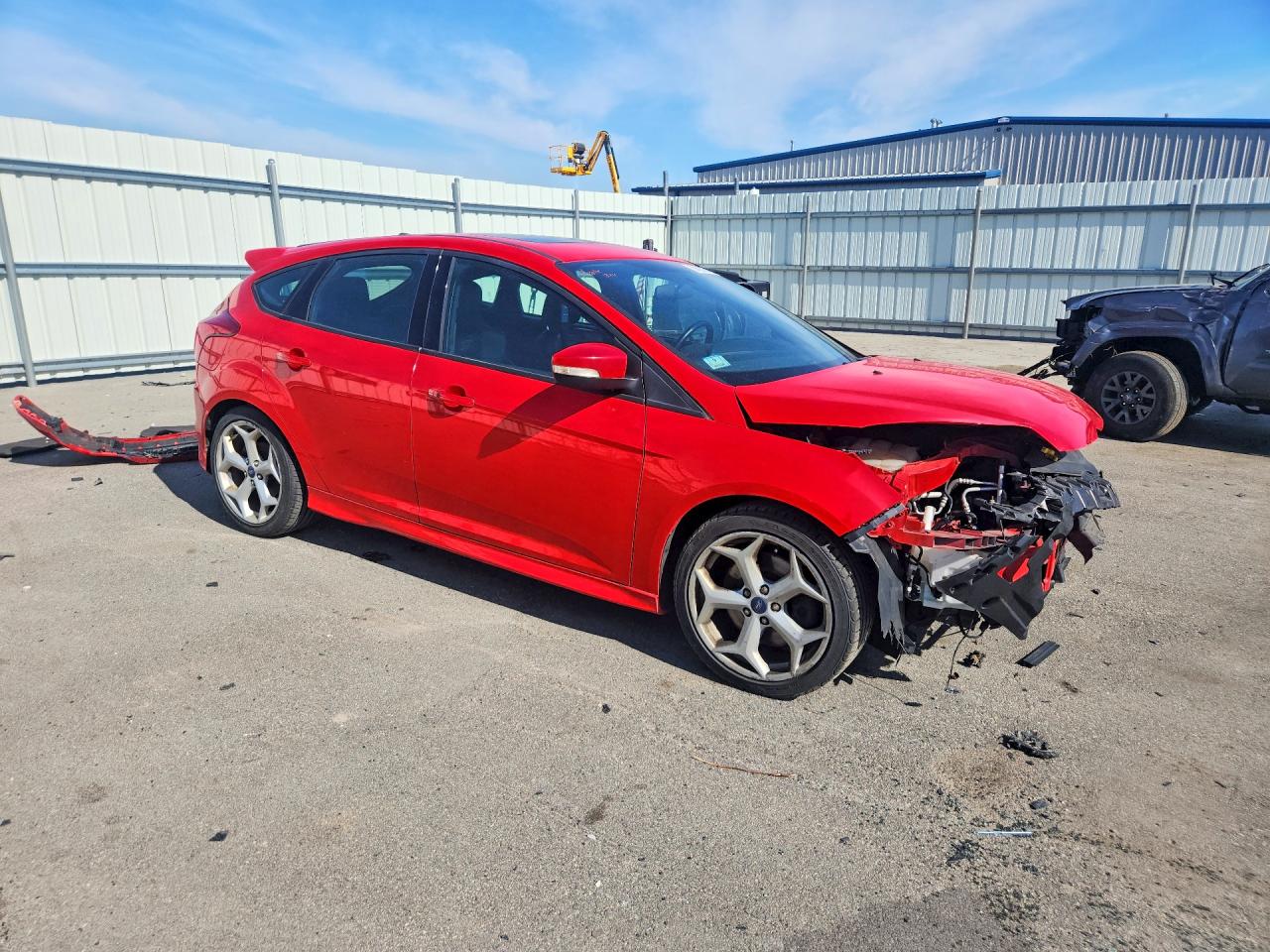 2014 Ford Focus St Красный vin: 1FADP3L97EL163961