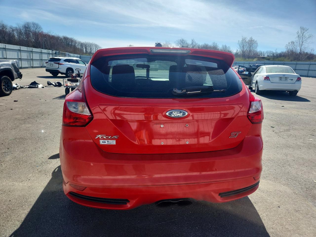 2014 Ford Focus St Красный vin: 1FADP3L97EL163961
