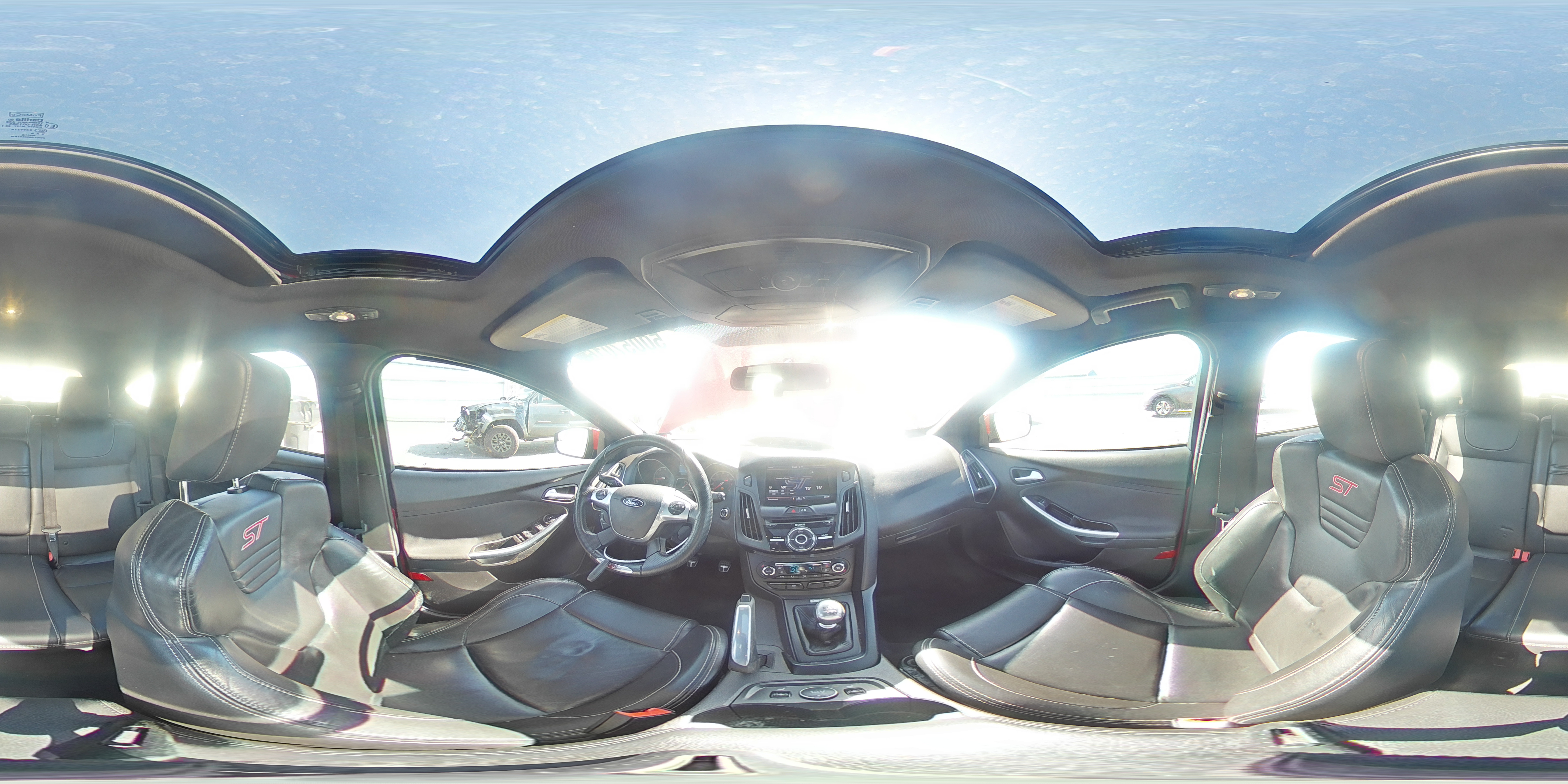 2014 Ford Focus St Красный vin: 1FADP3L97EL163961