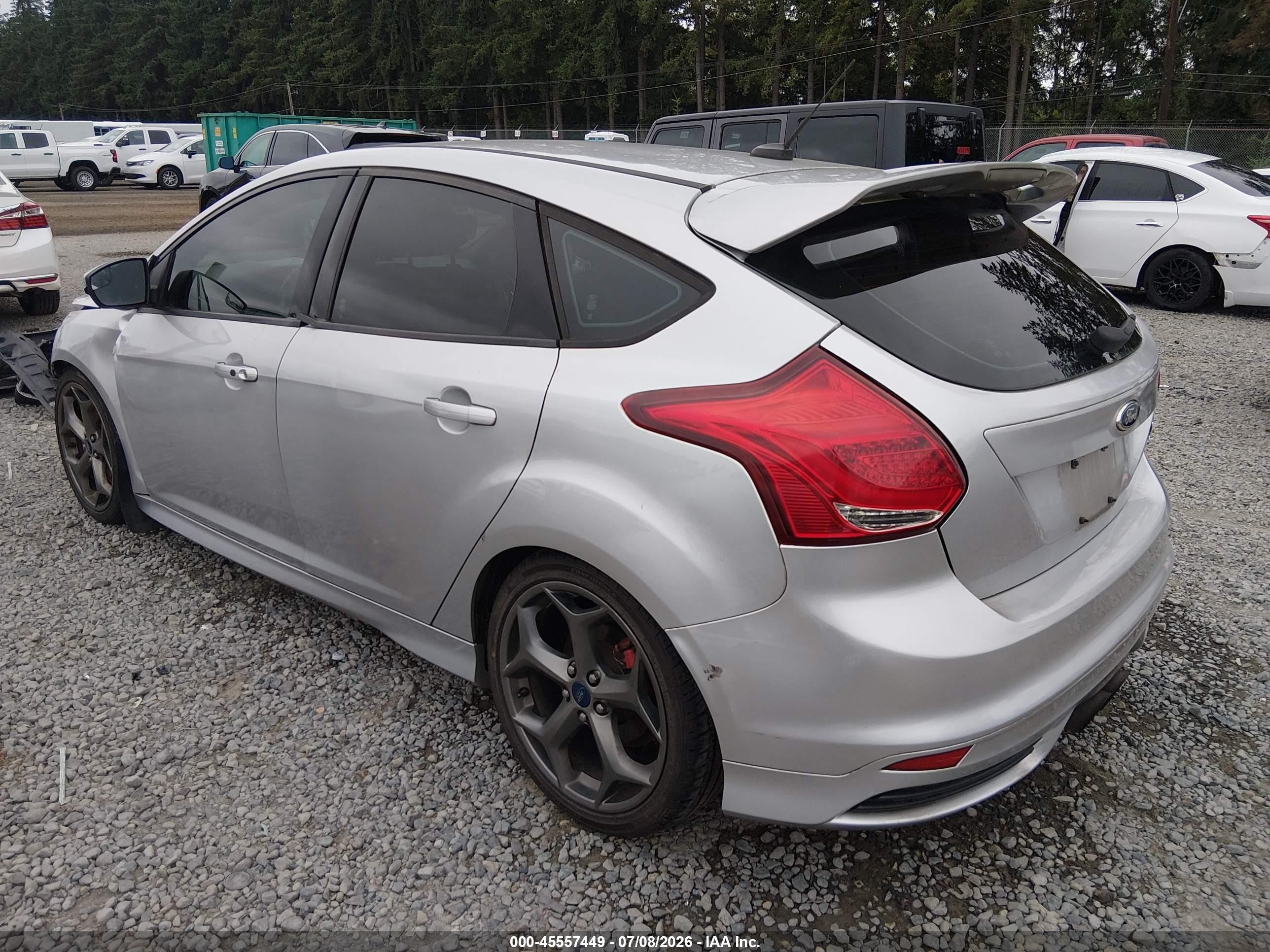 2014 Ford Focus St   Silver vin: 1FADP3L97EL238271