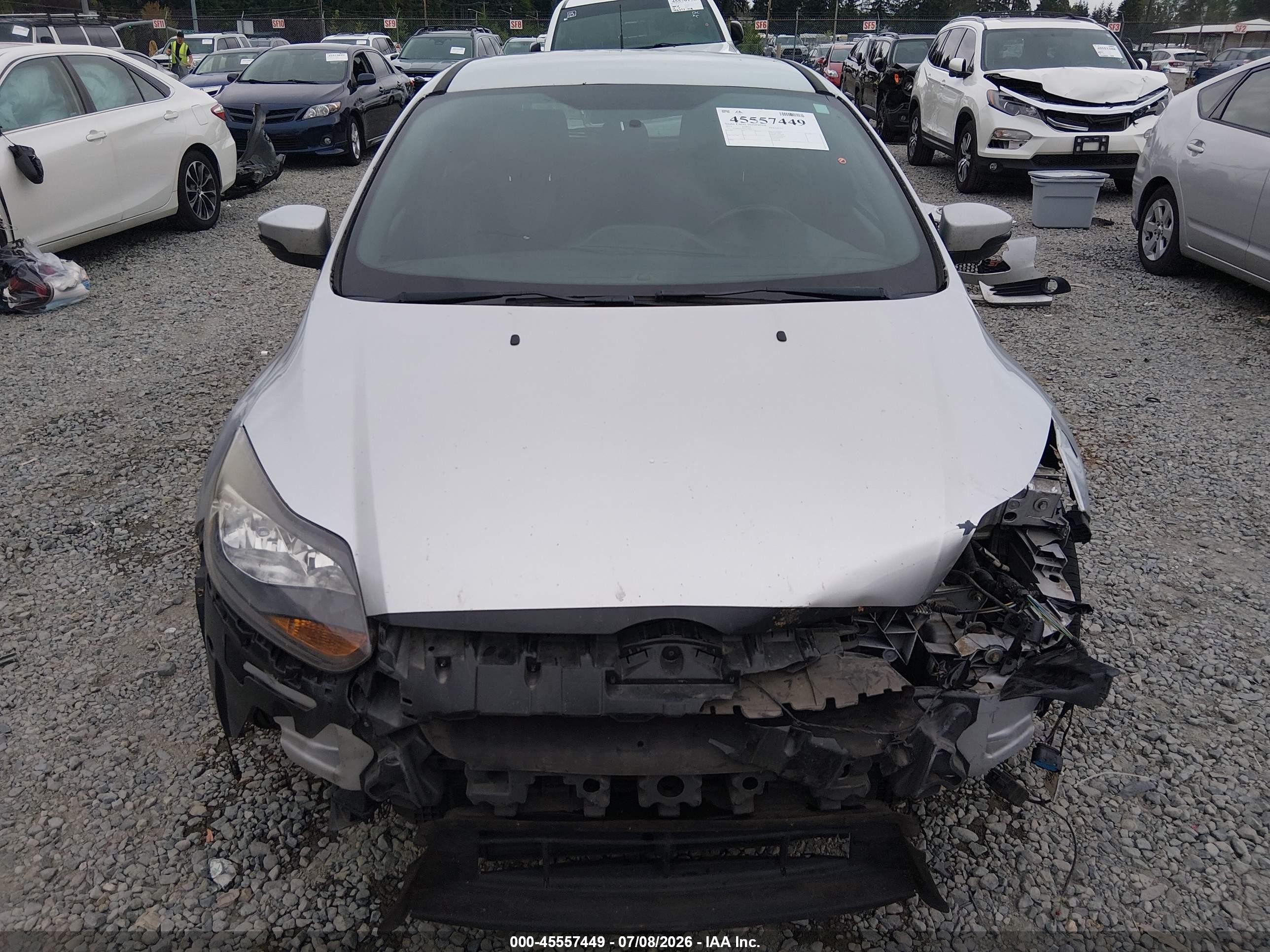 2014 Ford Focus St   Silver vin: 1FADP3L97EL238271