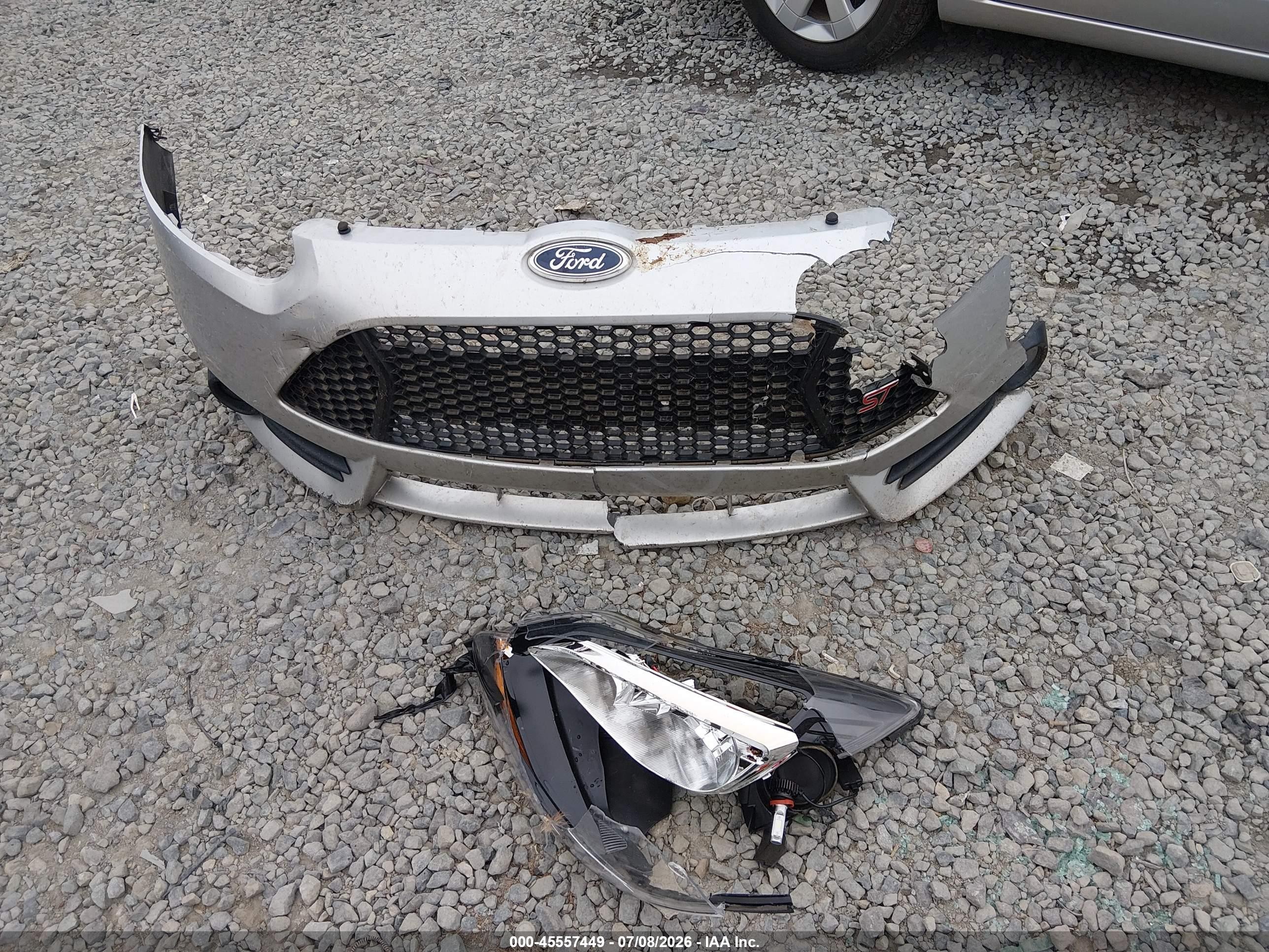 2014 Ford Focus St   Silver vin: 1FADP3L97EL238271