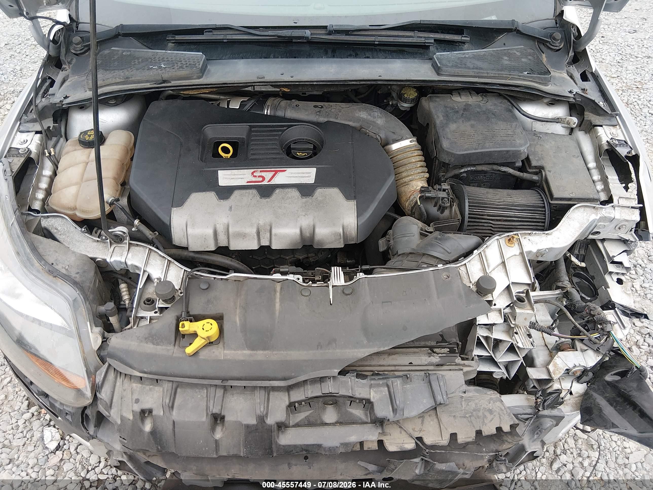 2014 Ford Focus St   Silver vin: 1FADP3L97EL238271