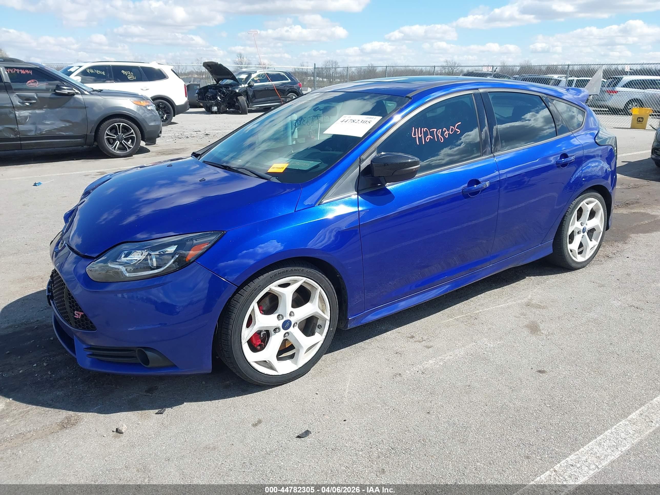 2014 Ford Focus St Blue vin: 1FADP3L97EL251442