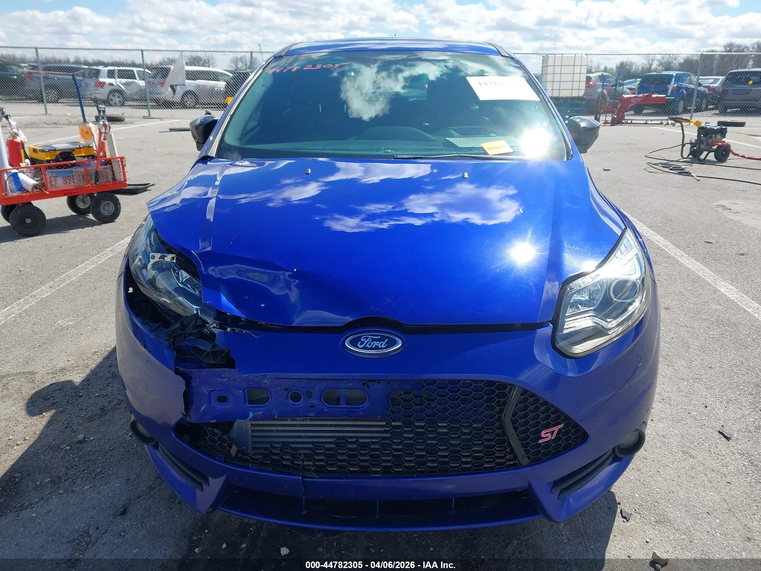 2014 Ford Focus St Blue vin: 1FADP3L97EL251442