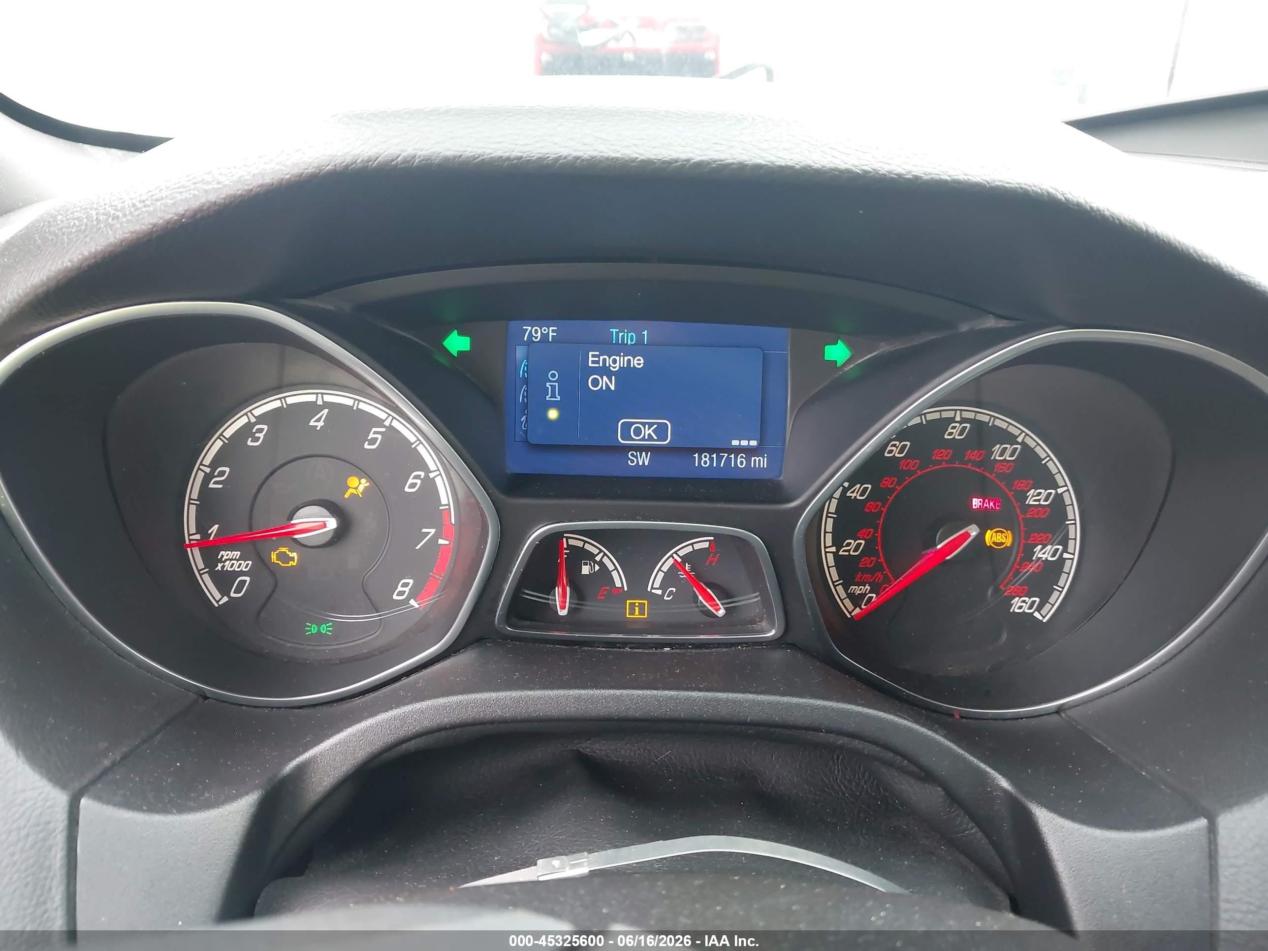 2014 Ford Focus St   Белый vin: 1FADP3L97EL430001