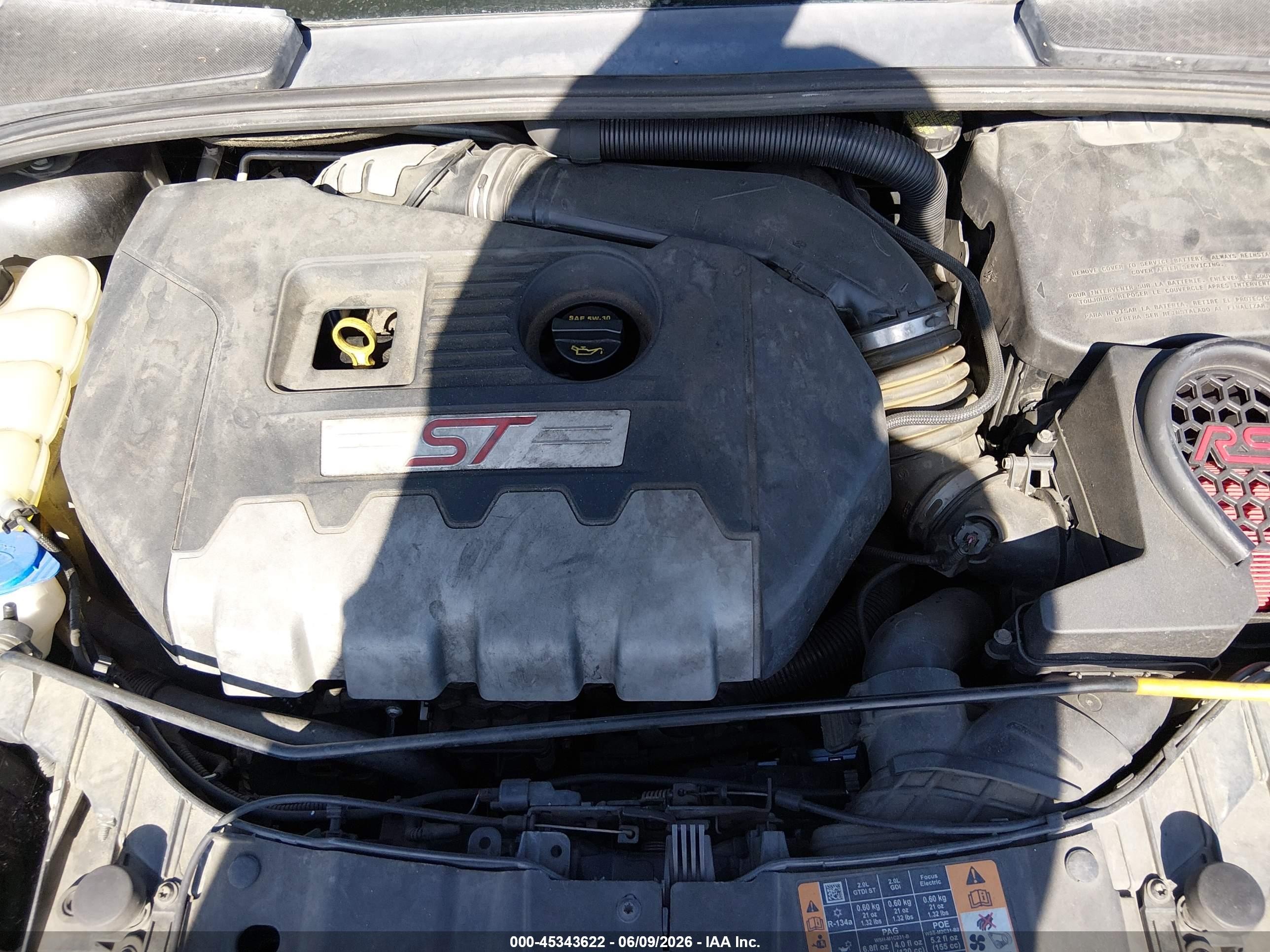 2015 Ford Focus St   Серый vin: 1FADP3L97FL241284